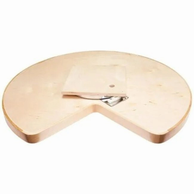 Hardware Resources 32 Inch Kidney Shape Lazy Susan Shelf with