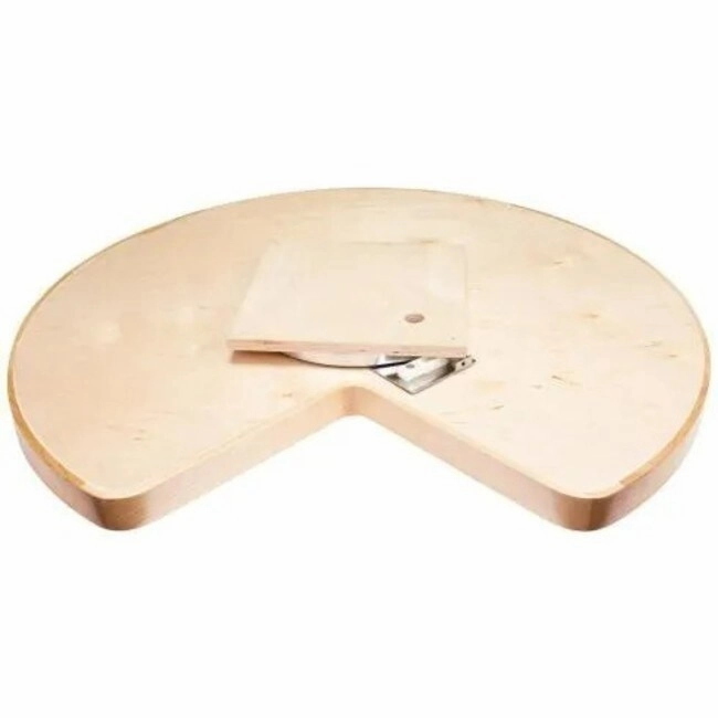 Hardware Resources 32 Inch Kidney Shape Lazy Susan Shelf with