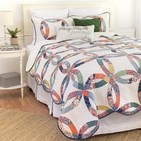 Heritage Wedding Ring Quilt Set