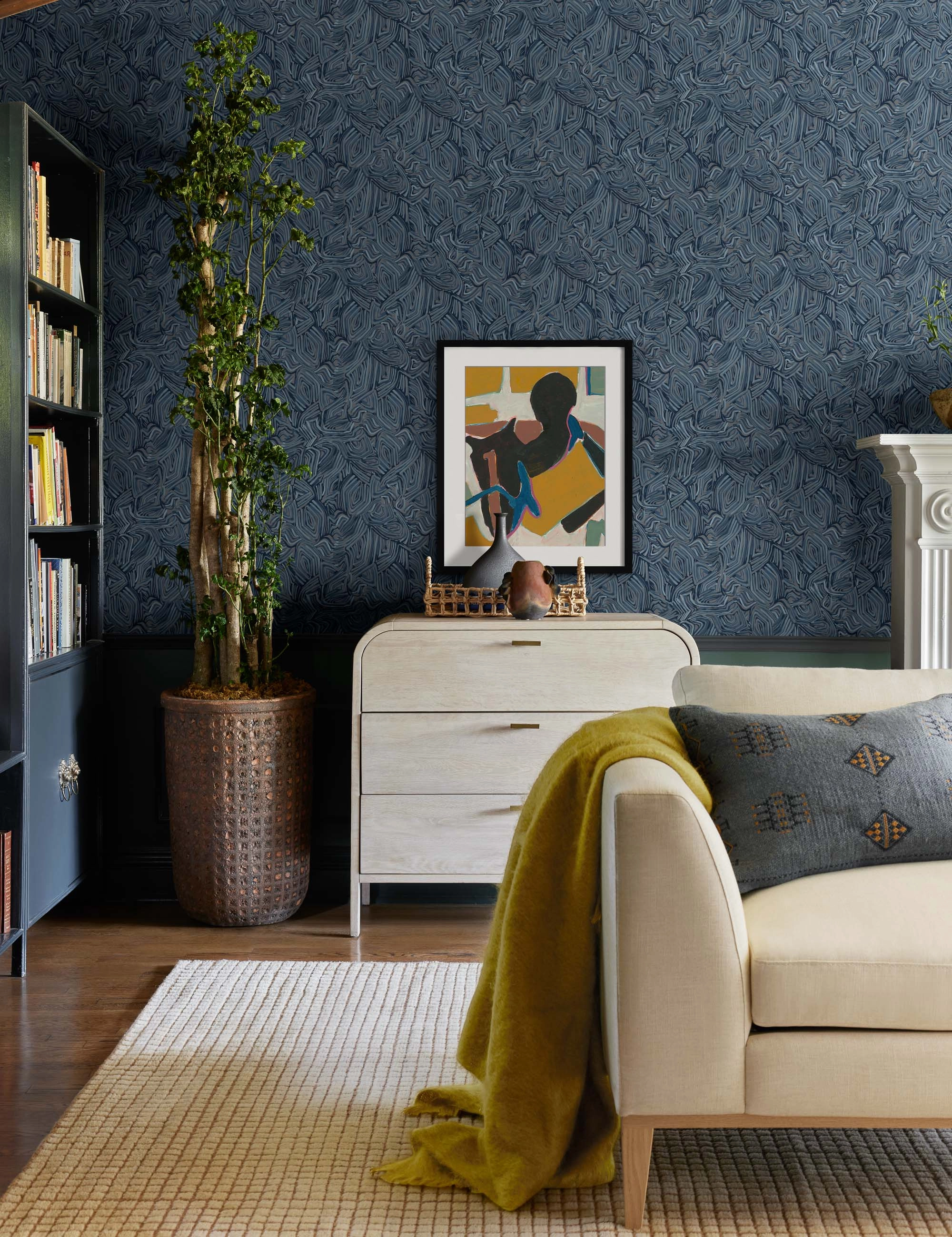 Indigo Lumbar Pillow