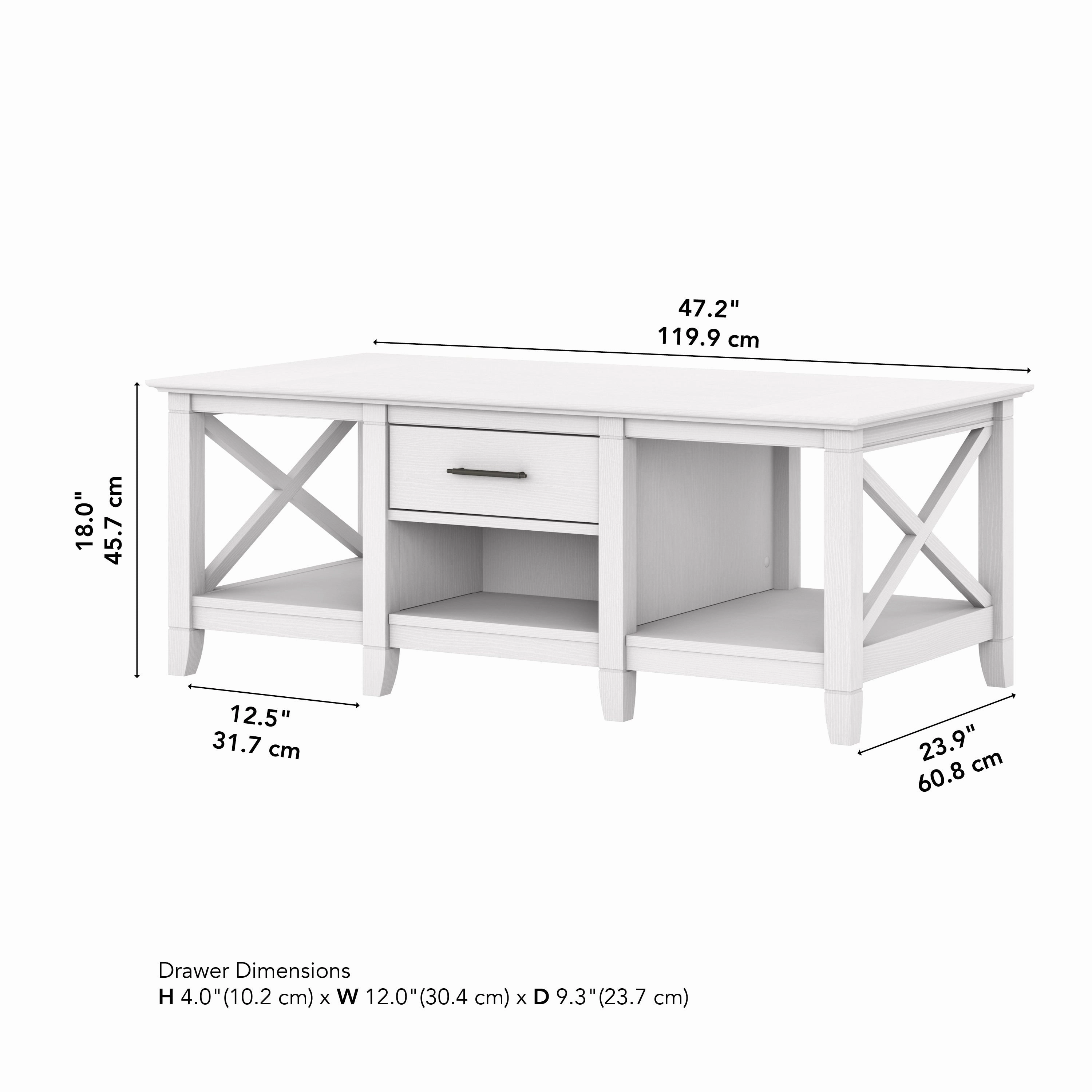 Key West Coffee Table with Storage by Bush Furniture