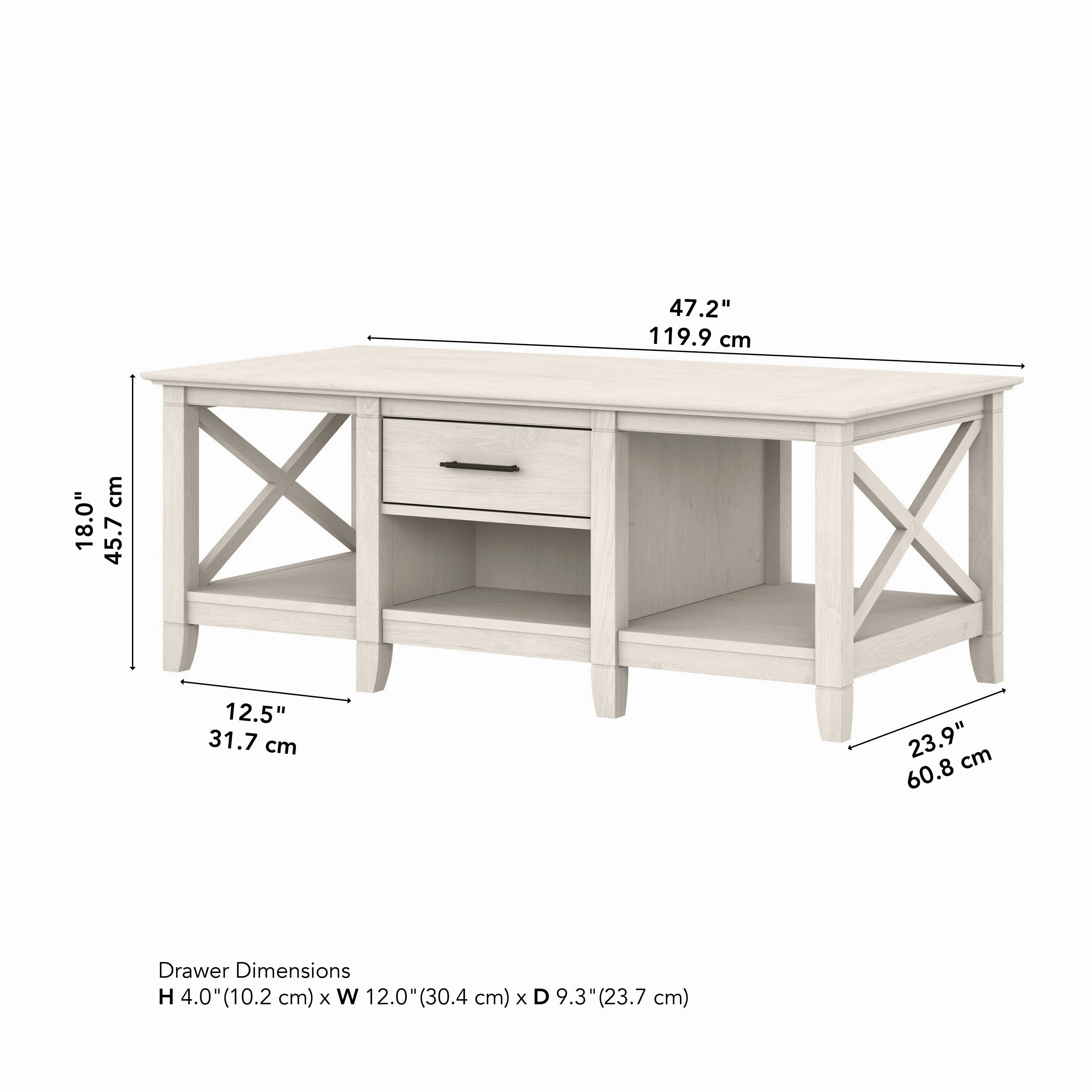 Key West Coffee Table with Storage by Bush Furniture