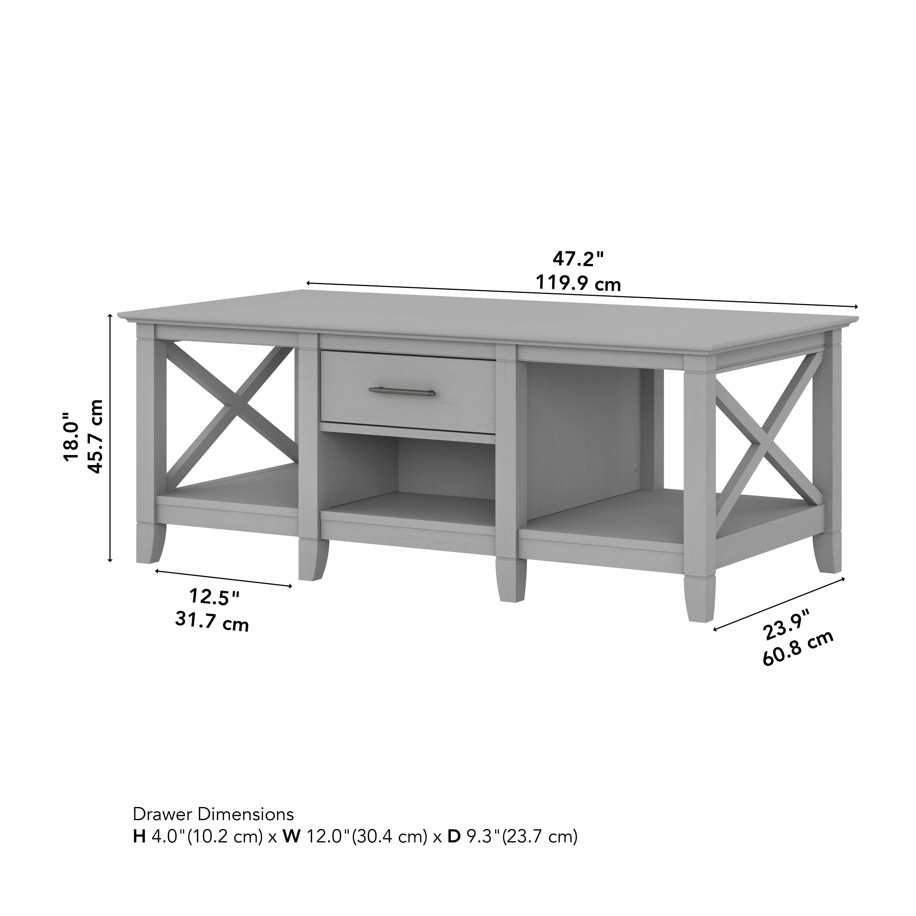 Key West Coffee Table with Storage by Bush Furniture