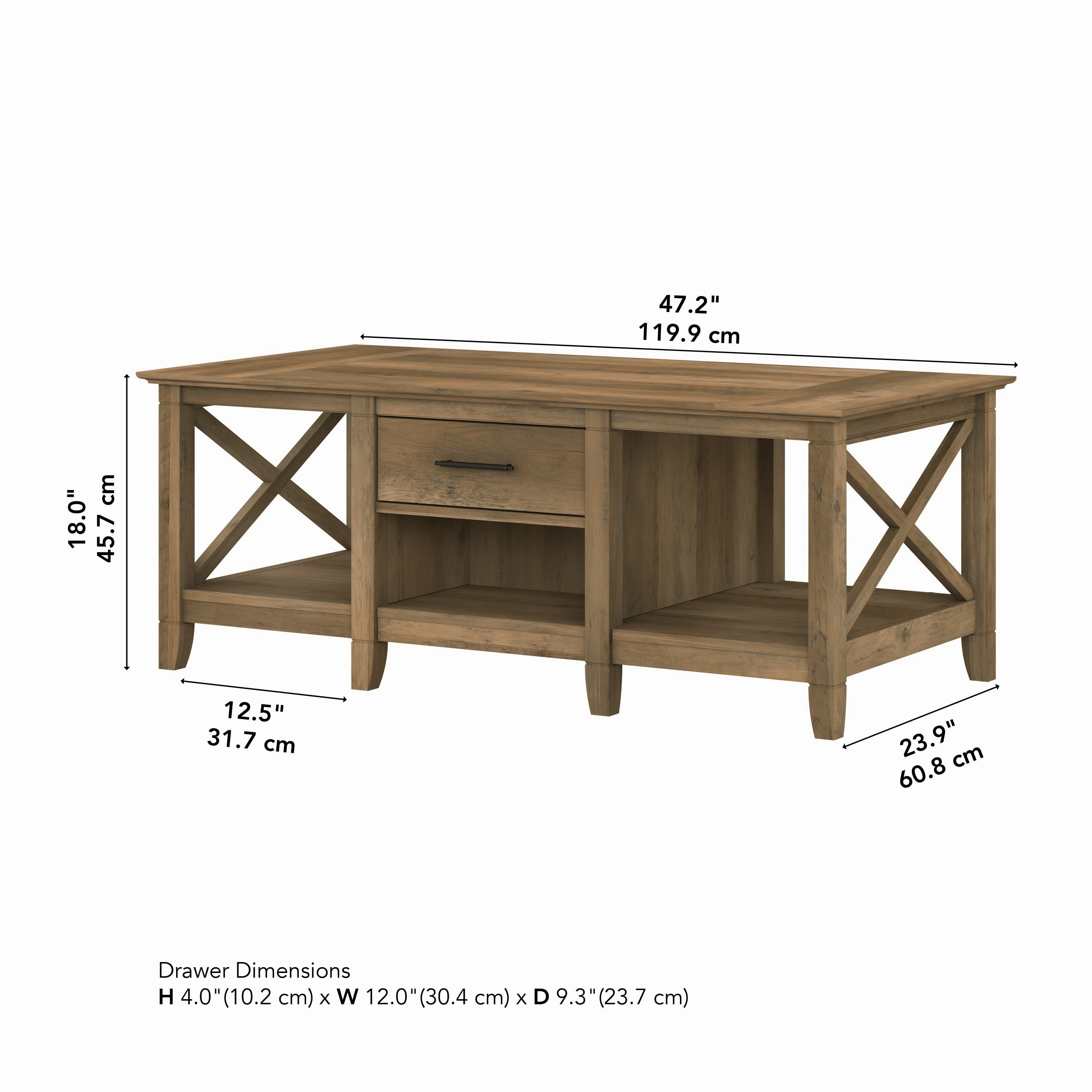 Key West Coffee Table with Storage by Bush Furniture
