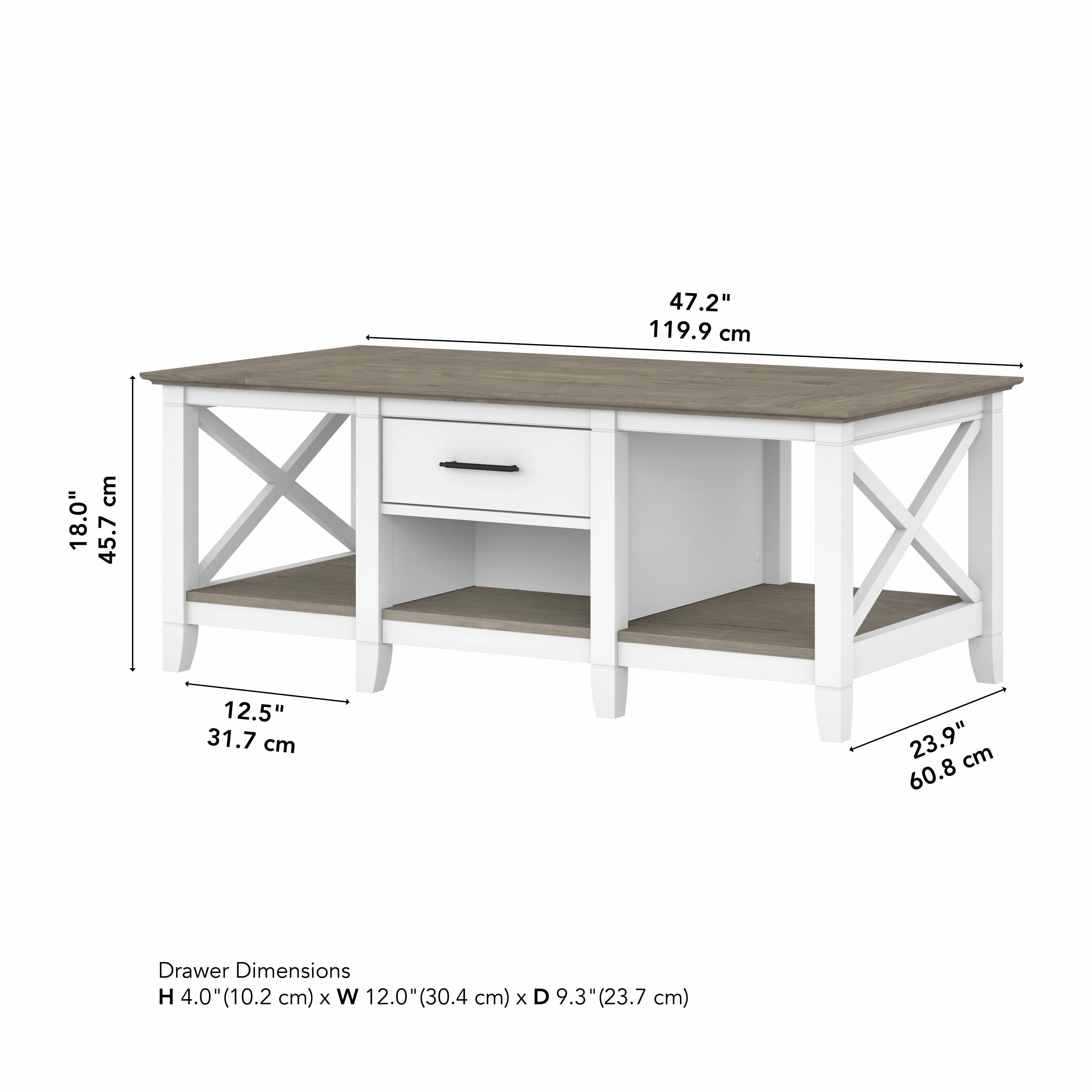 Key West Coffee Table with Storage by Bush Furniture