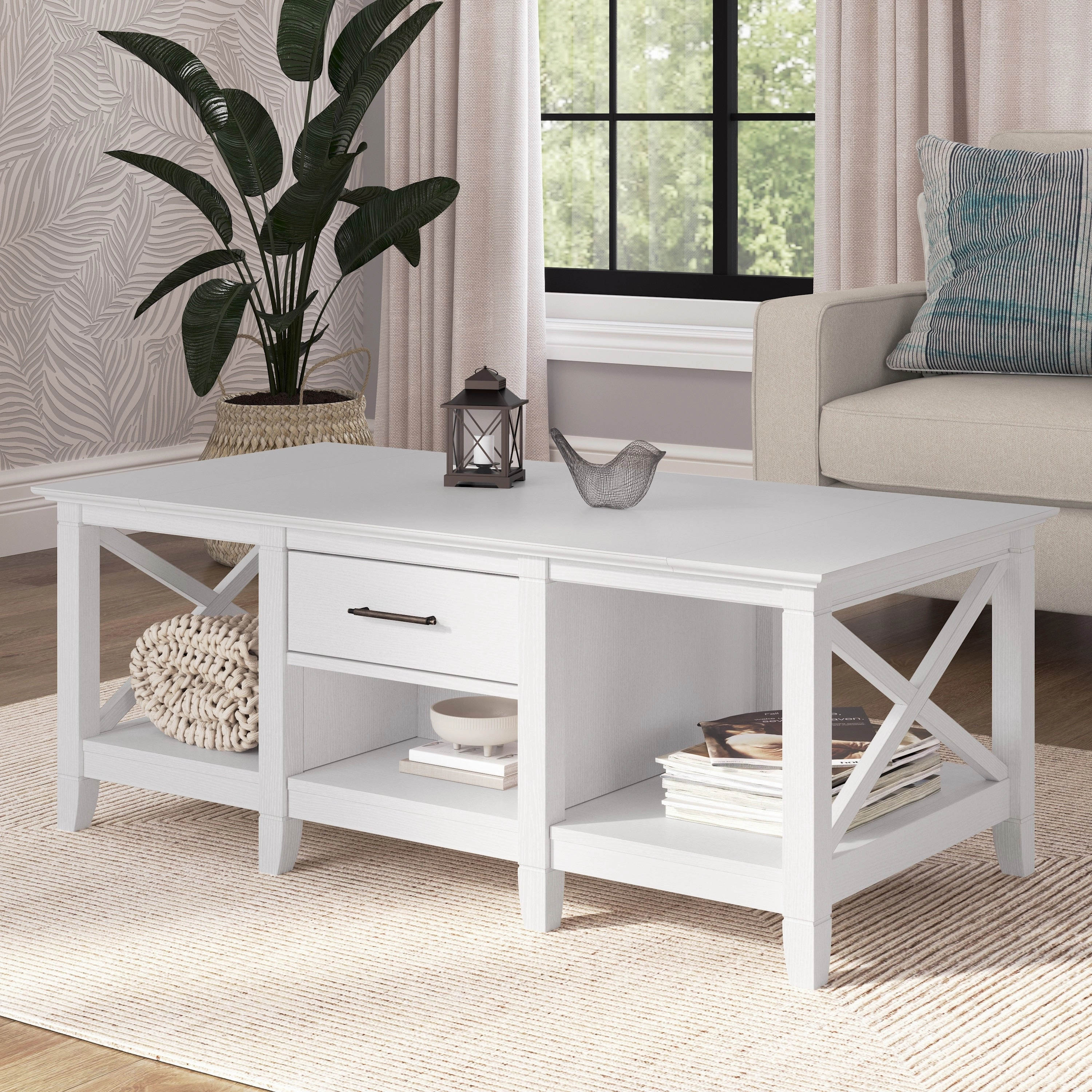 Key West Coffee Table with Storage by Bush Furniture