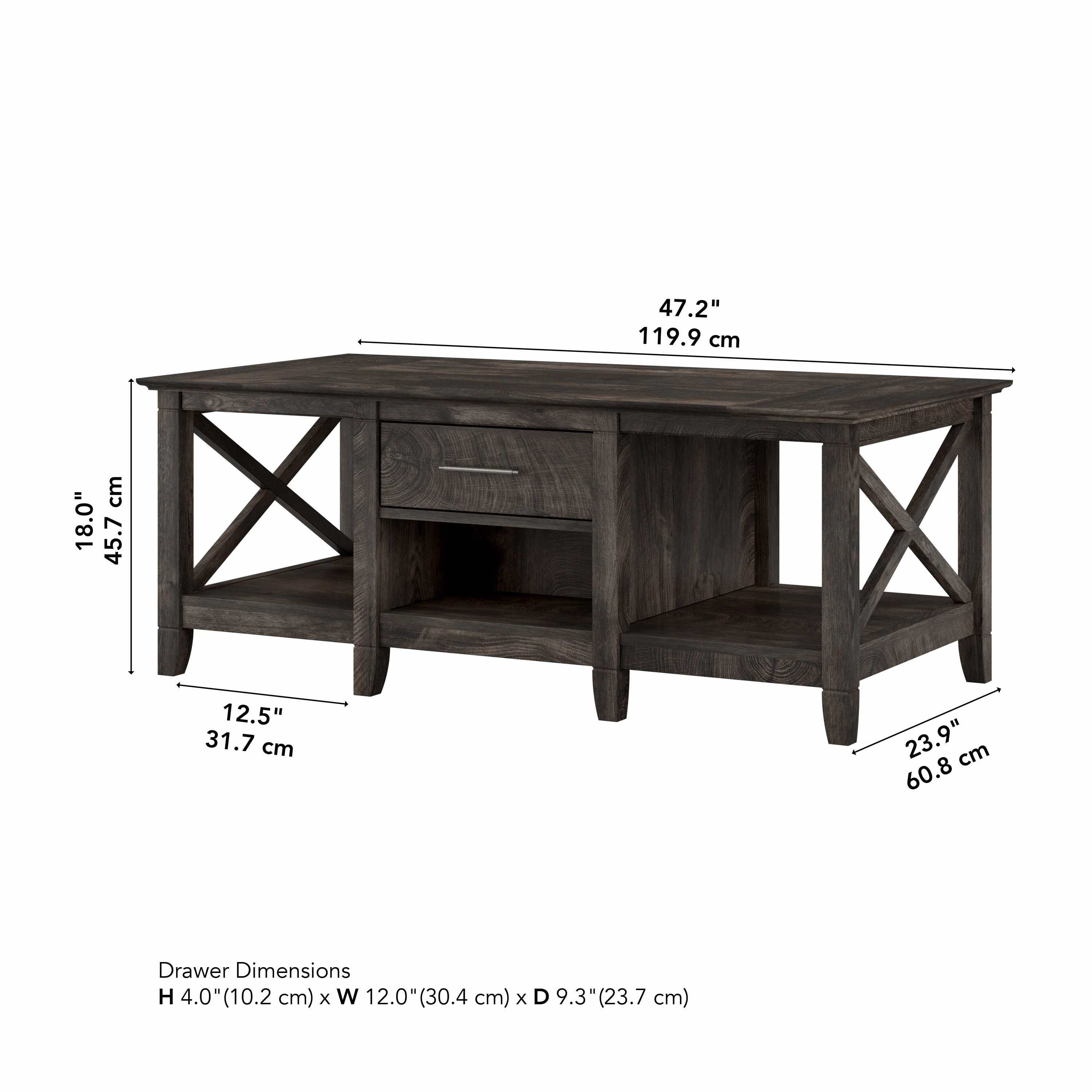 Key West Coffee Table with Storage by Bush Furniture