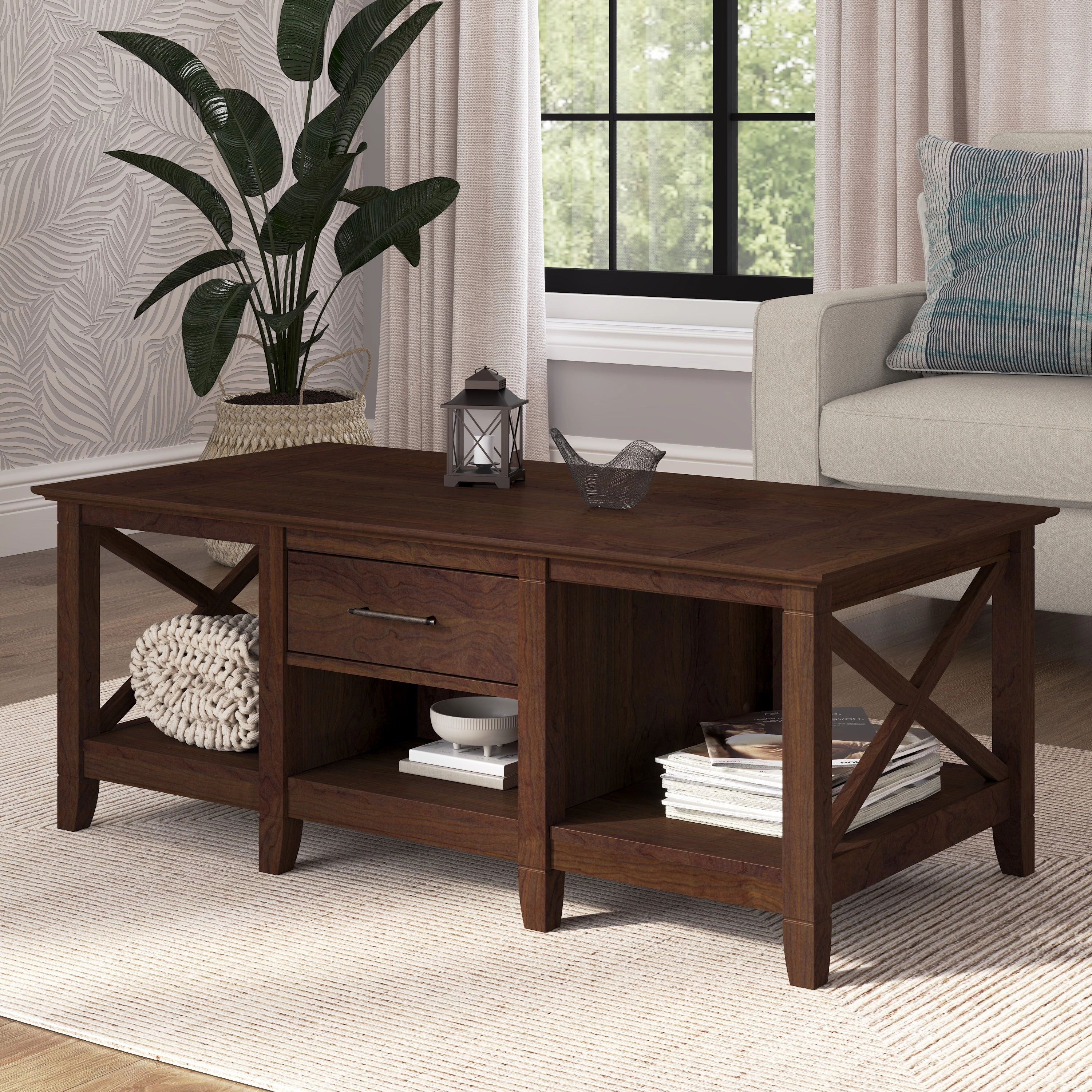 Key West Coffee Table with Storage by Bush Furniture