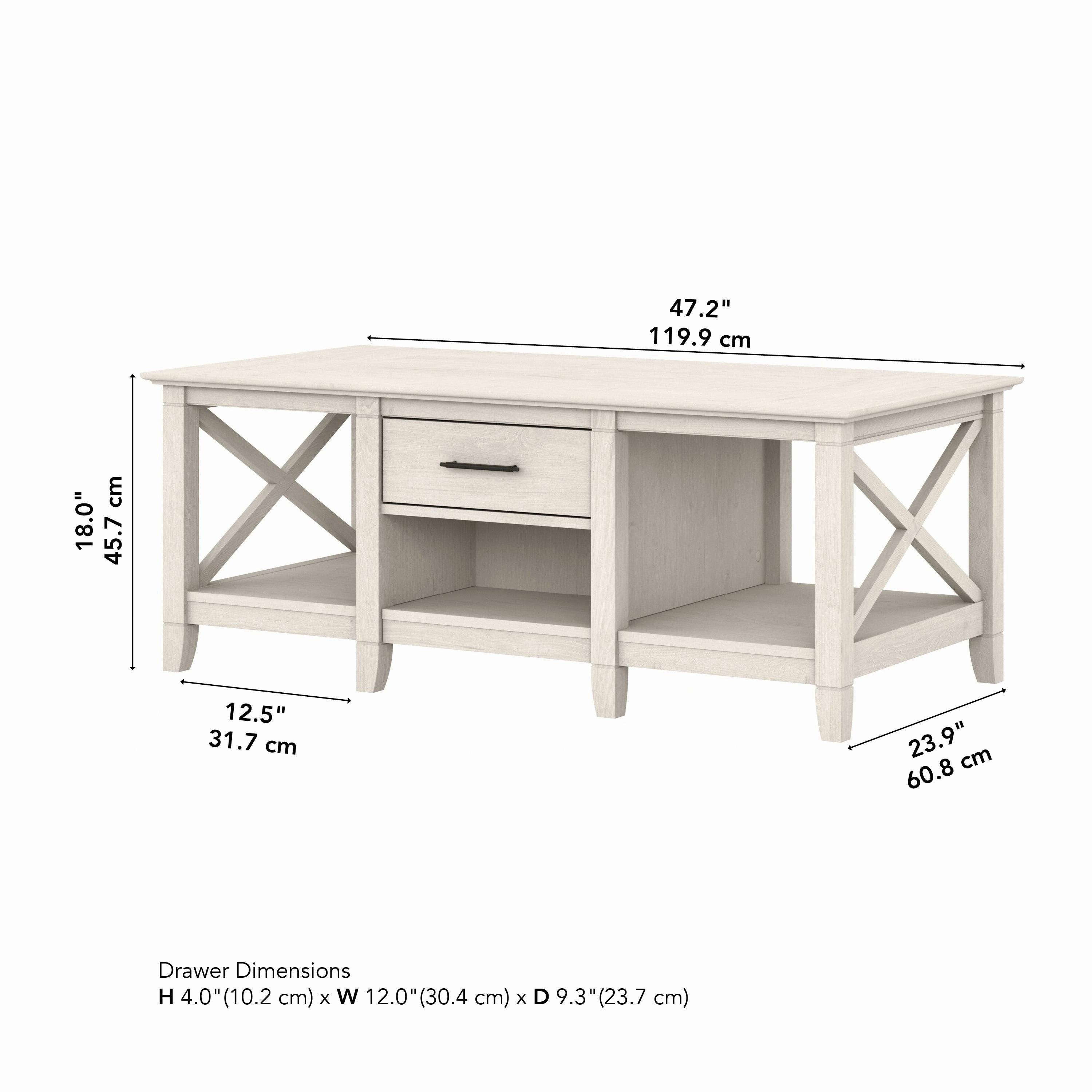 Key West Coffee Table with Storage by Bush Furniture