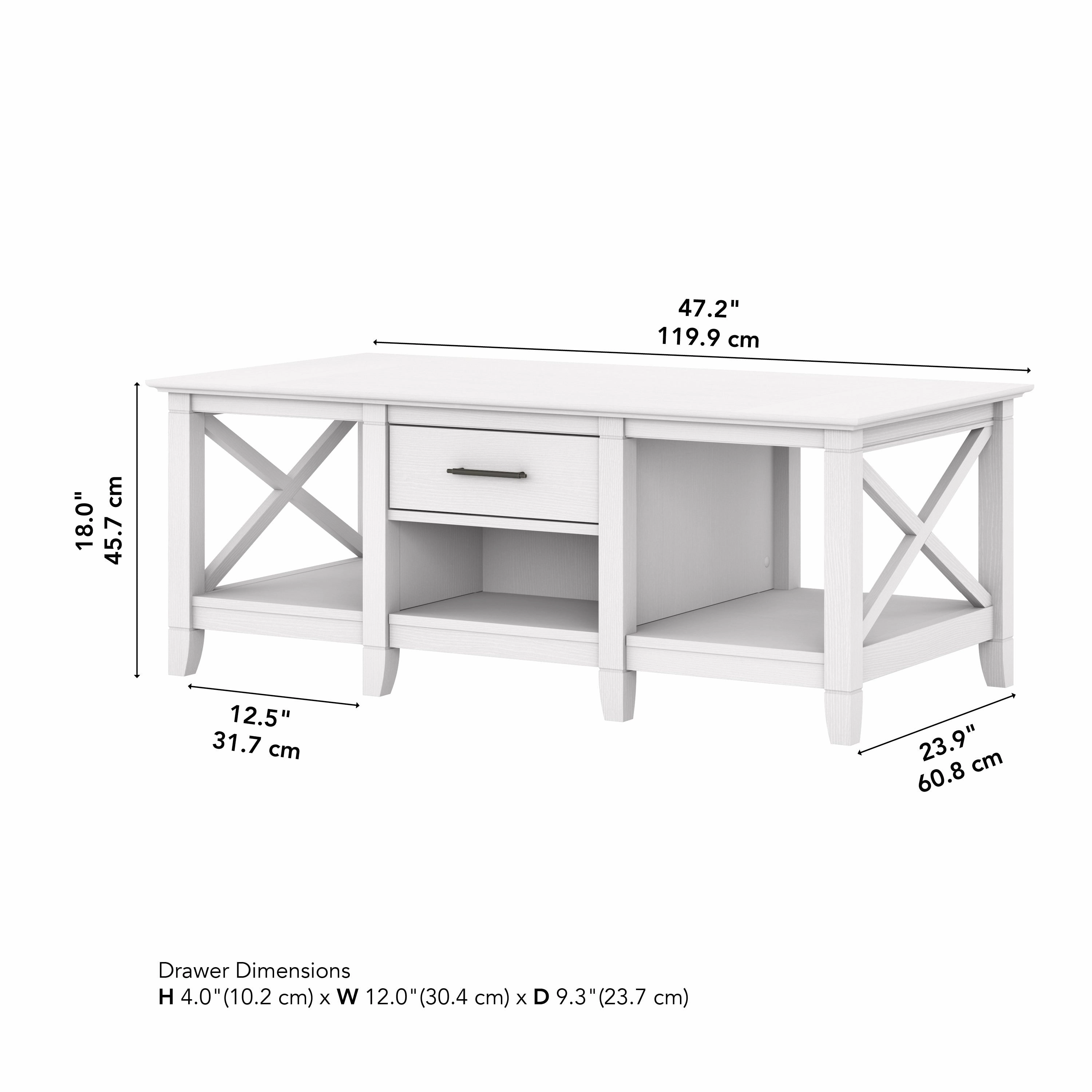 Key West Coffee Table with Storage by Bush Furniture