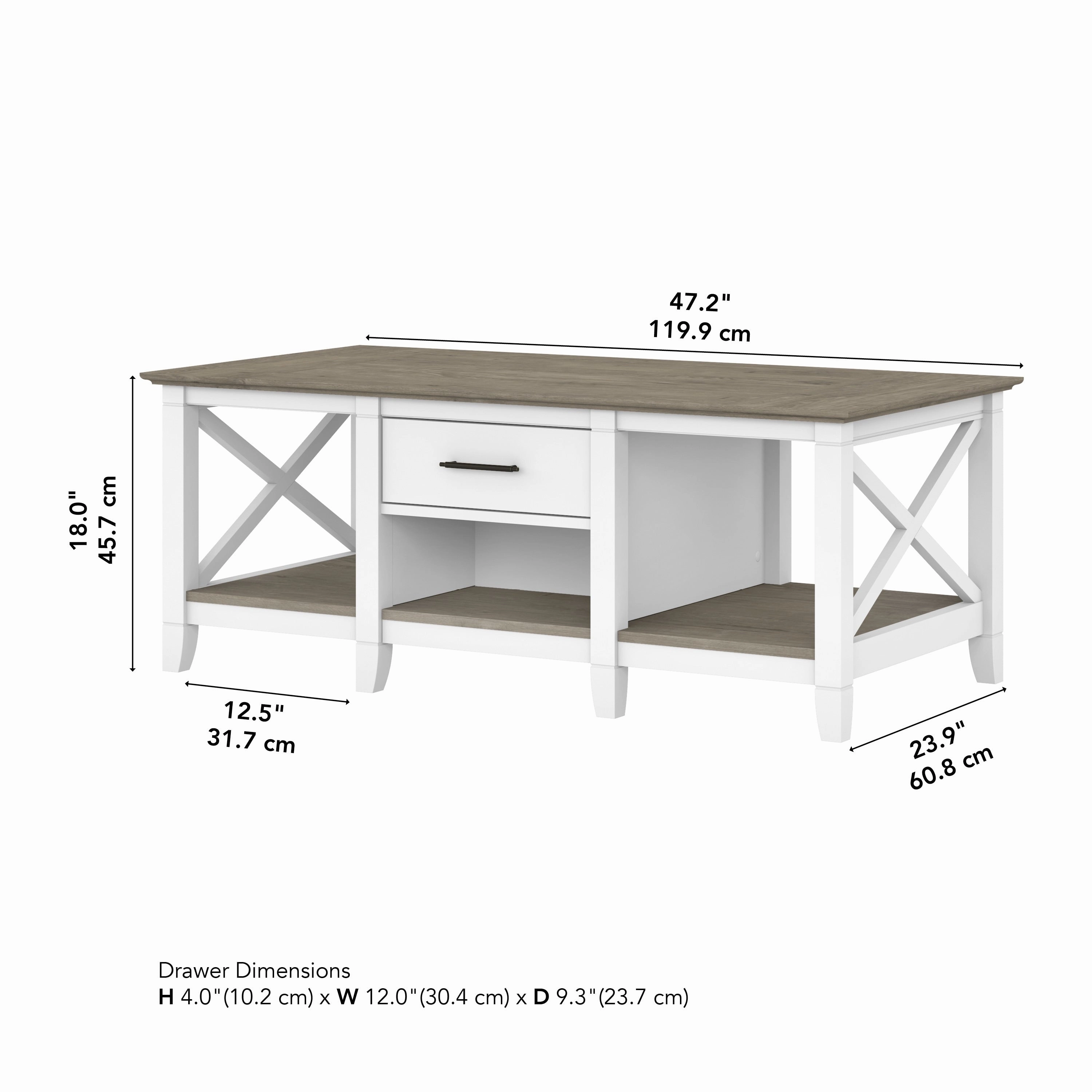 Key West Coffee Table with Storage by Bush Furniture