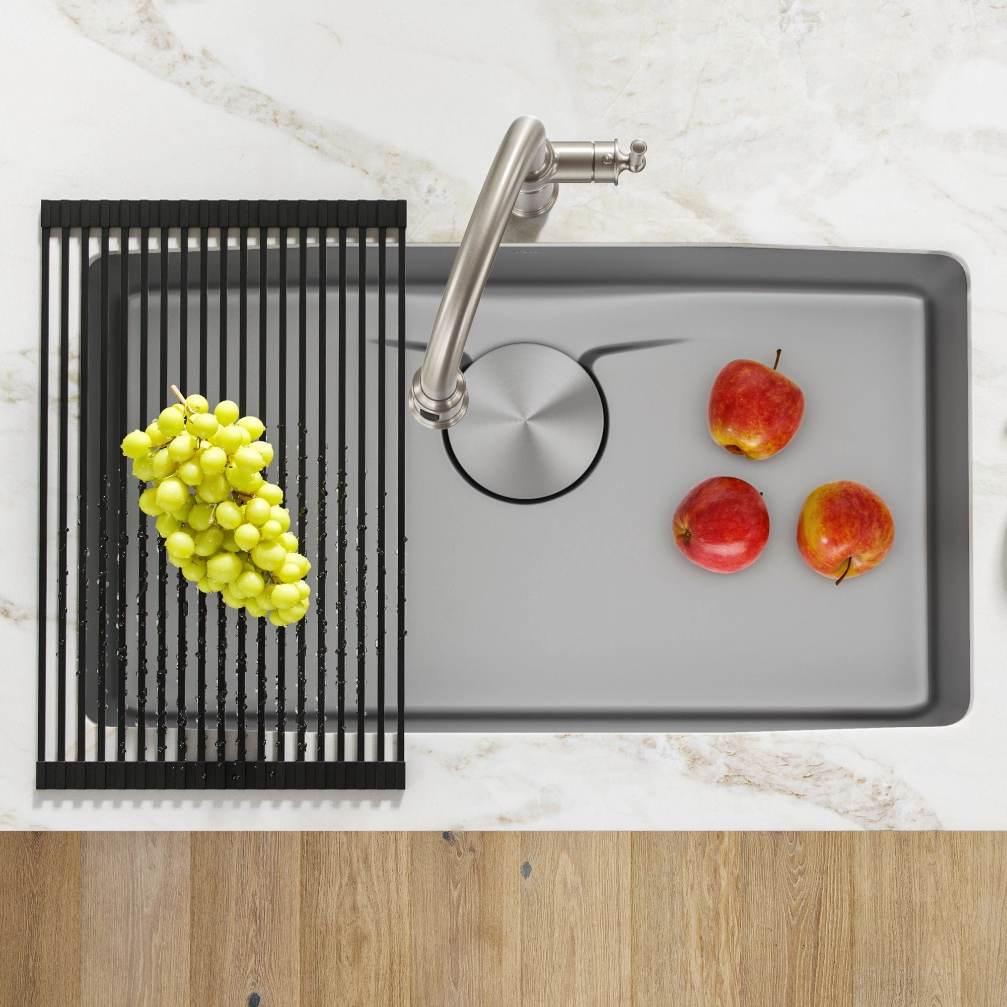 Kraus Dex 33 Single Basin 16 Gauge Stainless Steel Kitchen Sink for