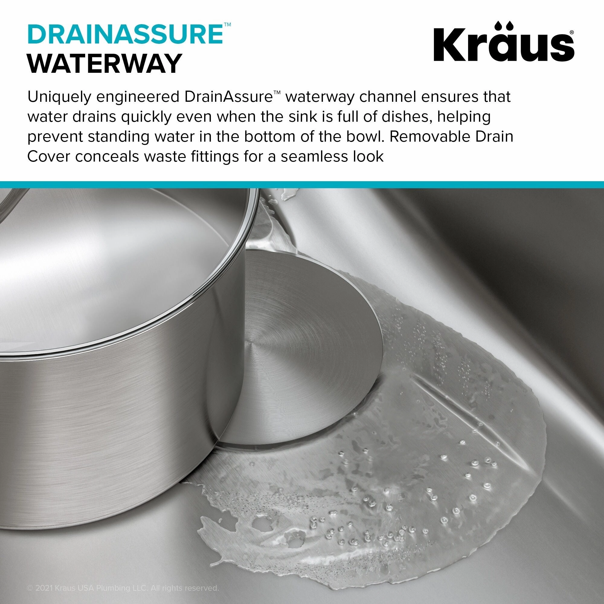 Kraus Dex 33 Single Basin 16 Gauge Stainless Steel Kitchen Sink for