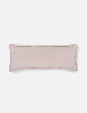Laurel Stonewashed Linen Lumbar Pillow by Pom Pom at Home