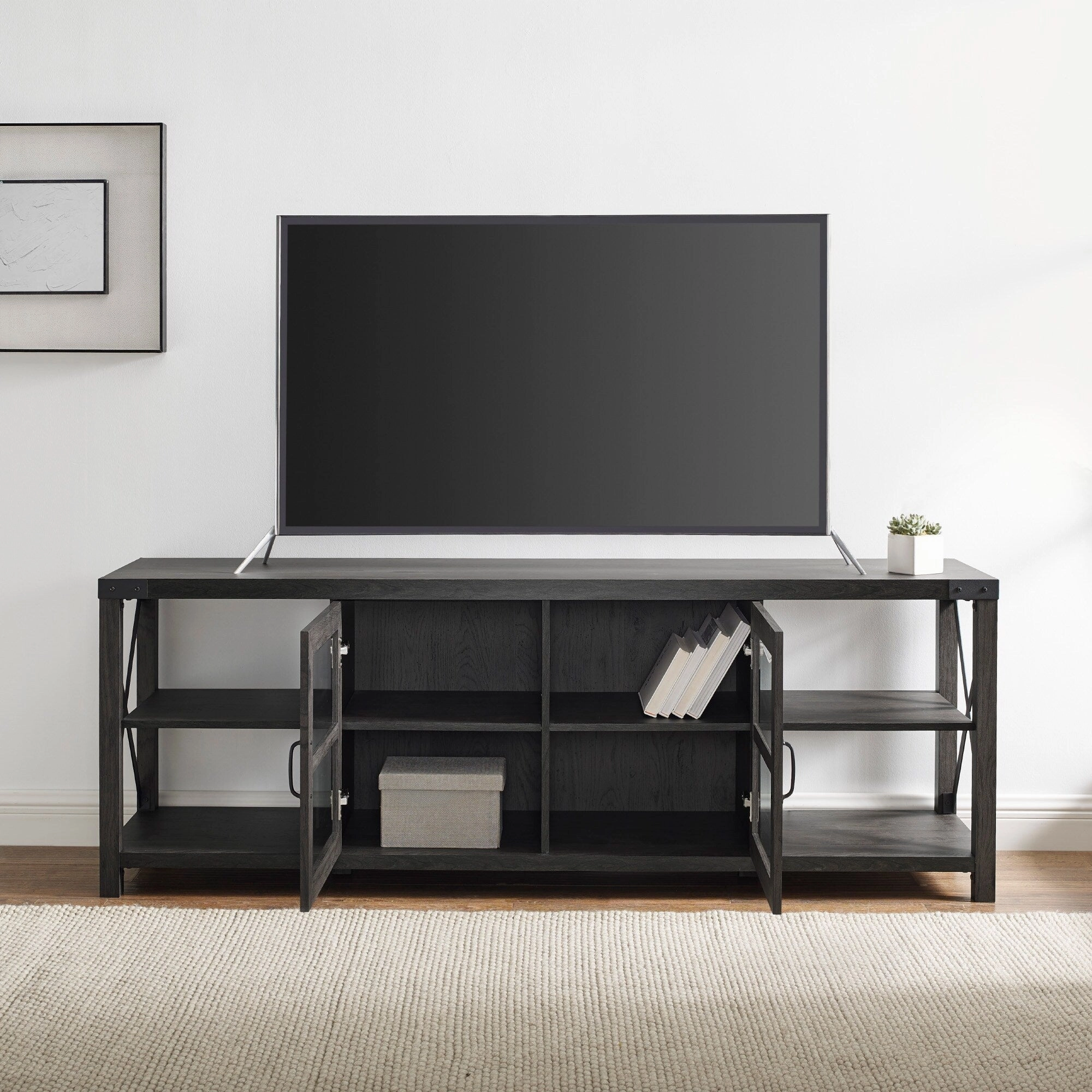 Middlebrook 70-inch Metal X-Accent TV Console