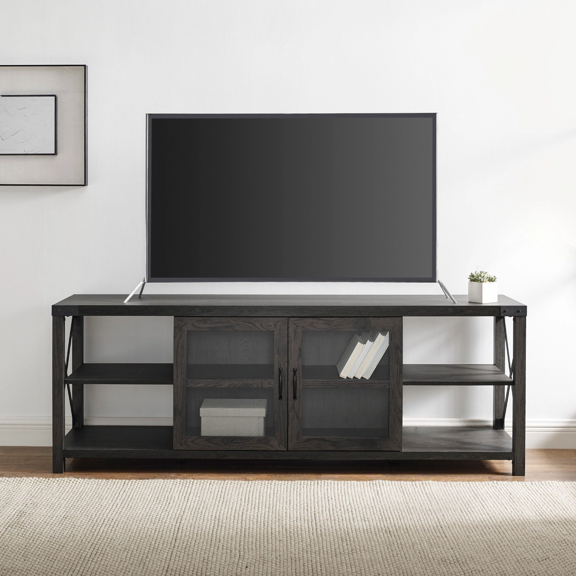 Middlebrook 70-inch Metal X-Accent TV Console