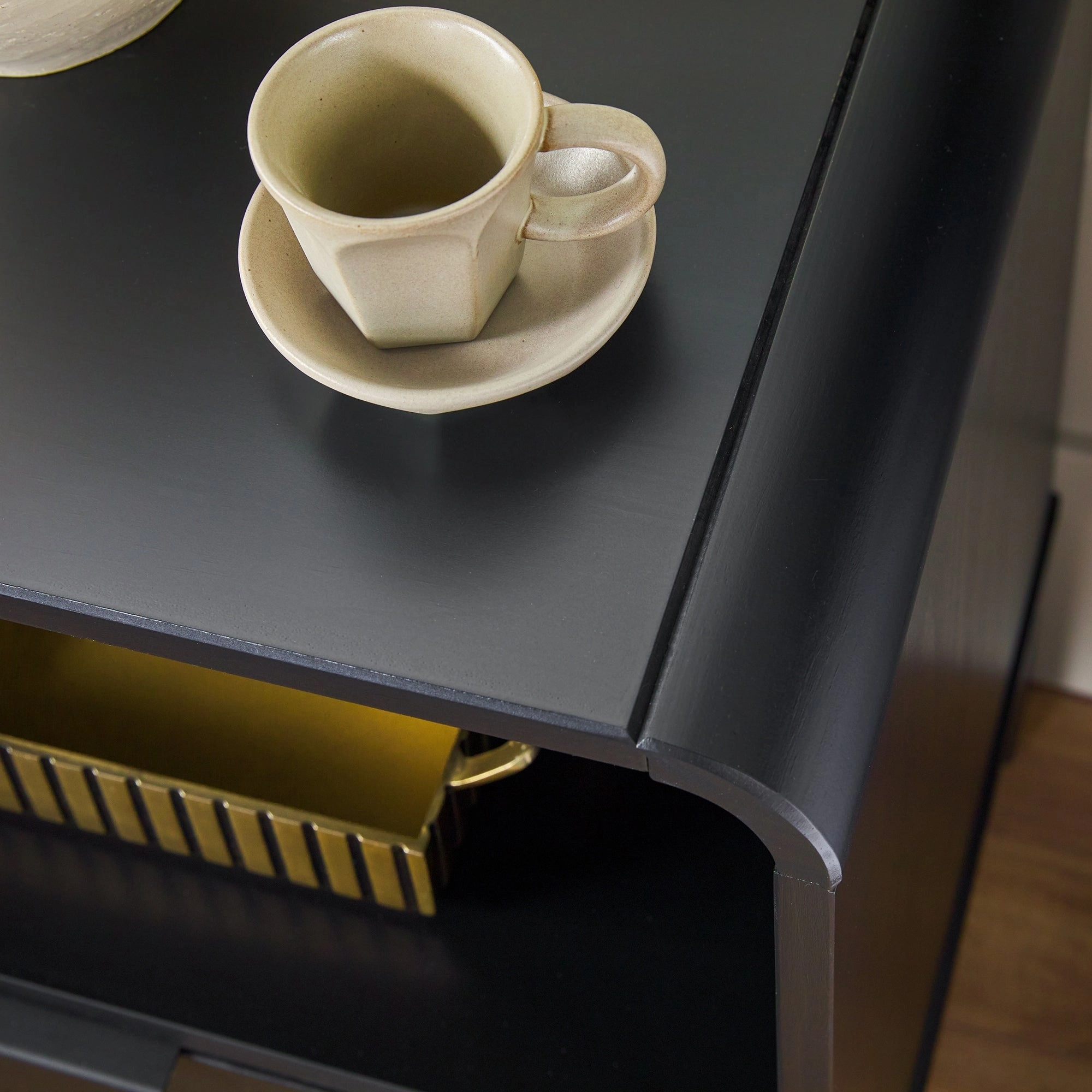 Middlebrook Designs Minimalist Curved-Top Nightstand