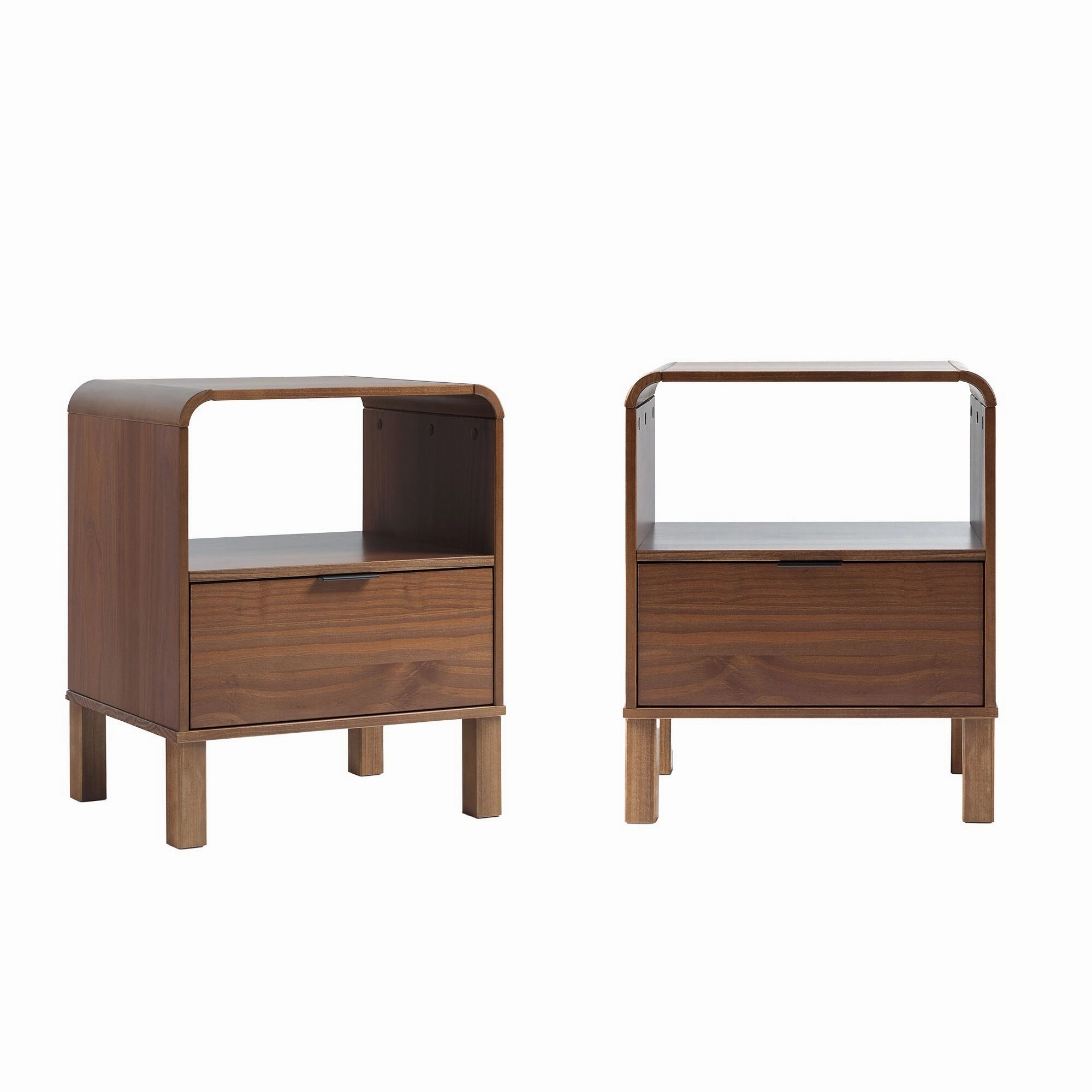 Middlebrook Designs Minimalist Curved-Top Nightstand (Set of 2)