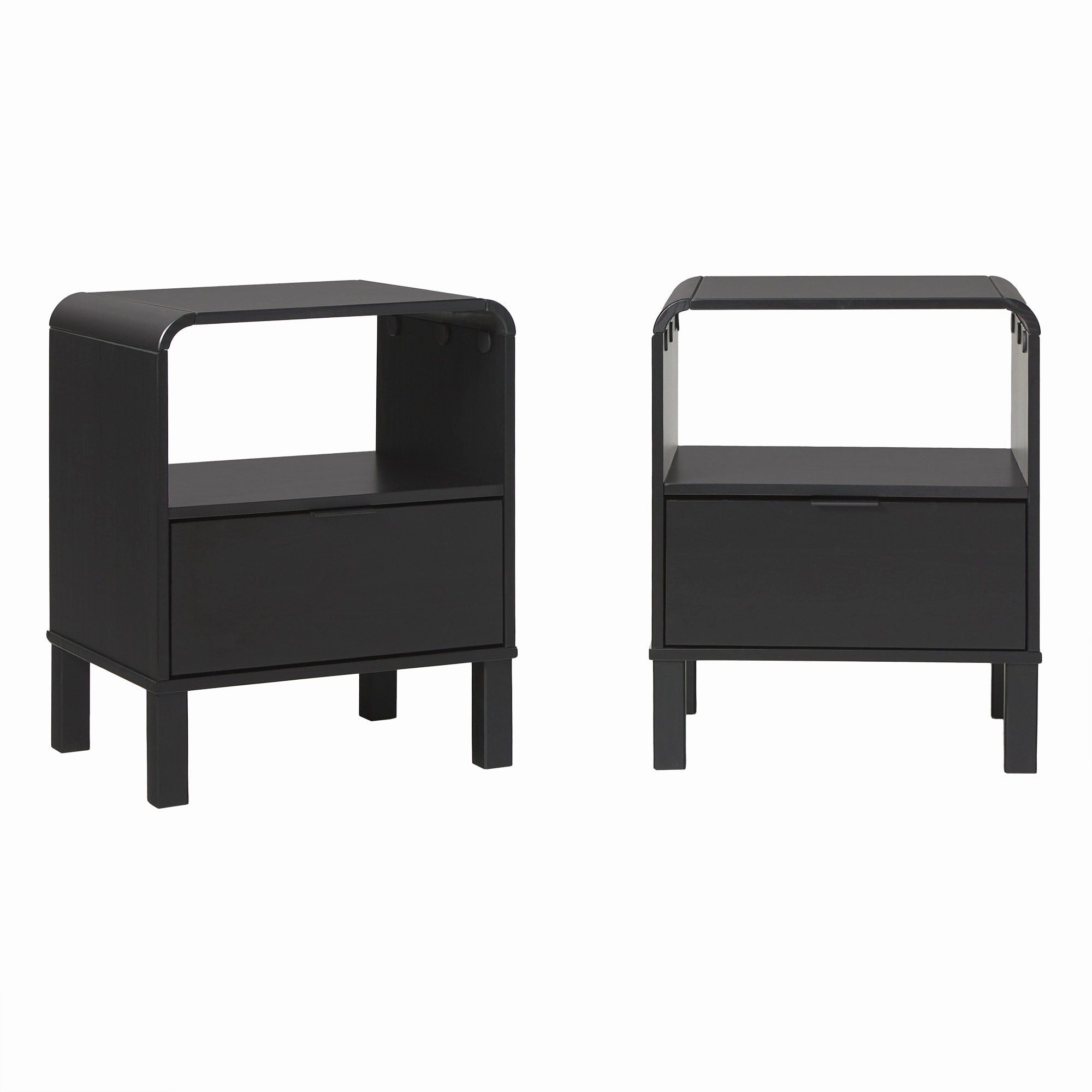 Middlebrook Designs Minimalist Curved-Top Nightstand (Set of 2)