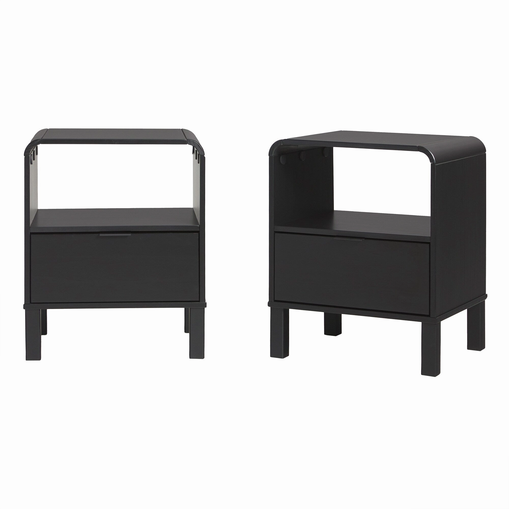 Middlebrook Designs Minimalist Curved-Top Nightstand (Set of 2)