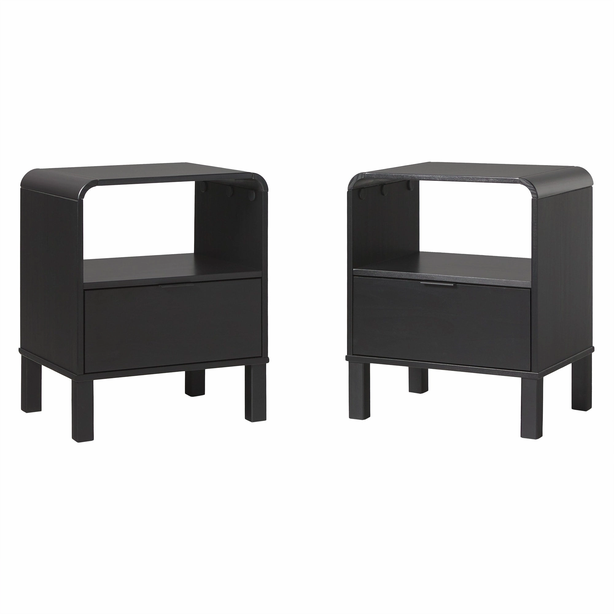 Middlebrook Designs Minimalist Curved-Top Nightstand (Set of 2)