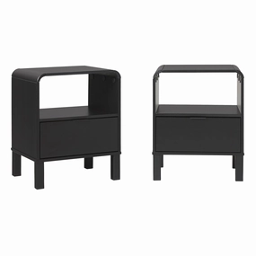 Middlebrook Designs Minimalist Curved-Top Nightstand (Set of 2)