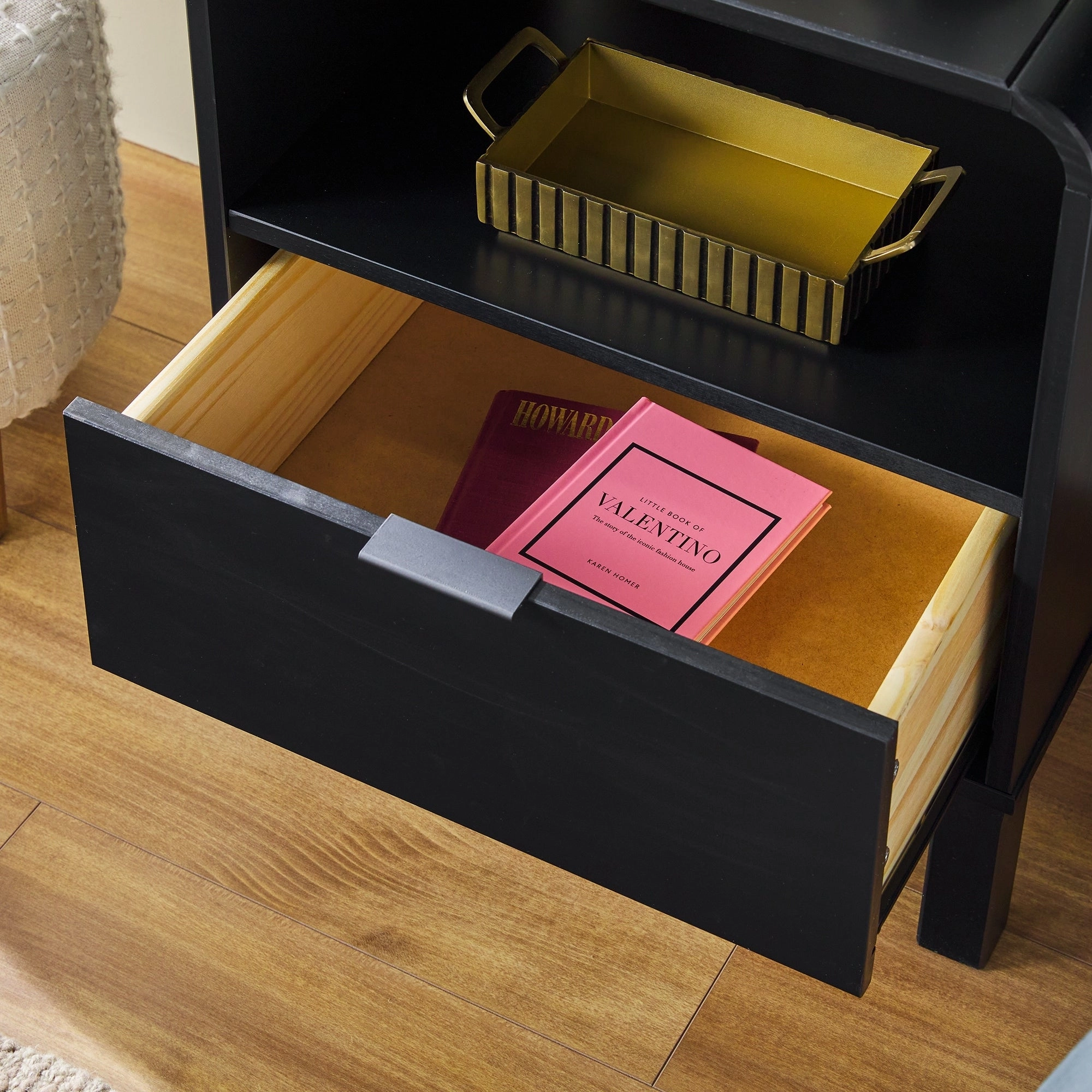 Middlebrook Designs Minimalist Curved-Top Nightstand