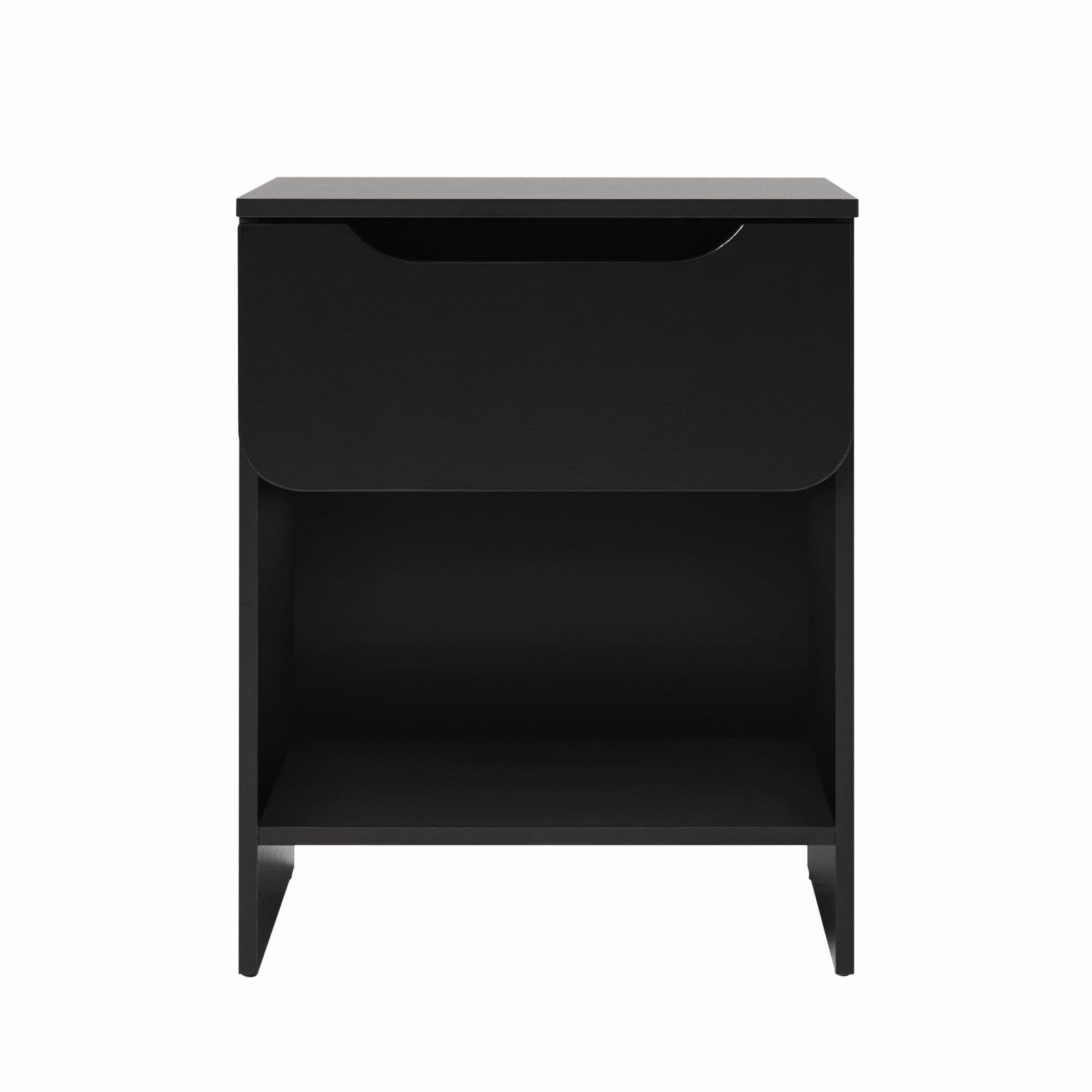 Middlebrook Designs Modern 1-Drawer Nightstand with Cubby