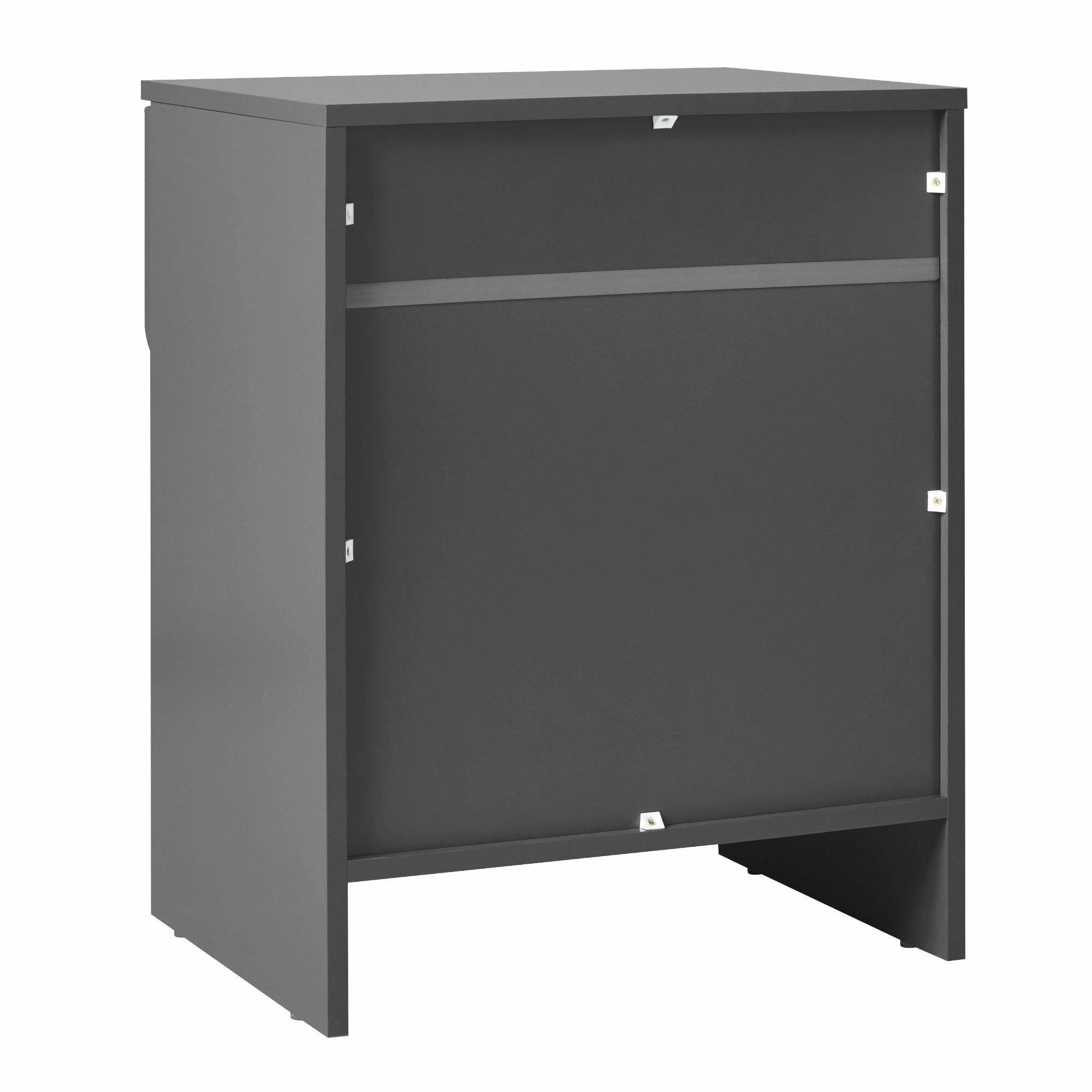Middlebrook Designs Modern 1-Drawer Nightstand with Cubby