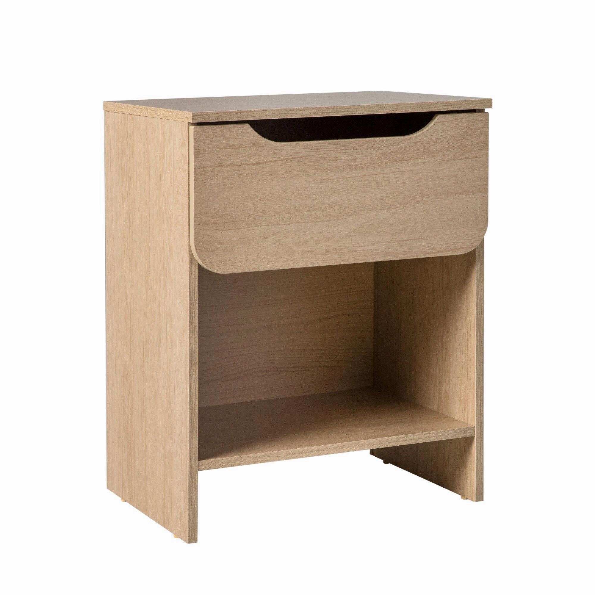 Middlebrook Designs Modern 1-Drawer Nightstand with Cubby