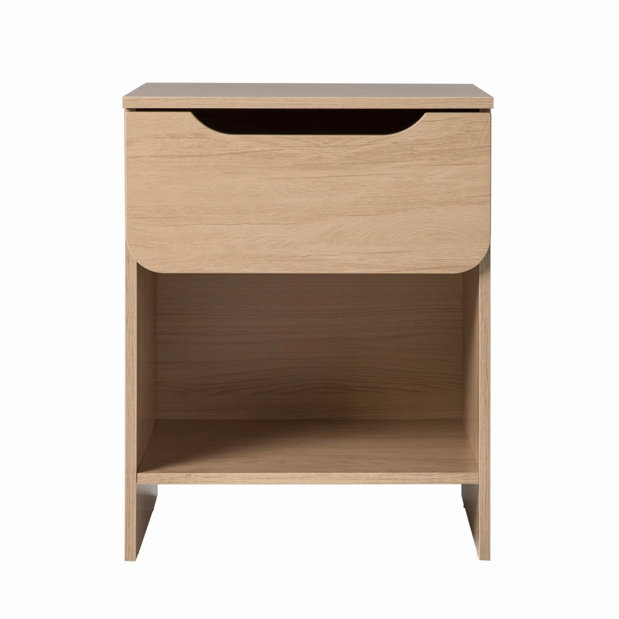 Middlebrook Designs Modern 1-Drawer Nightstand with Cubby