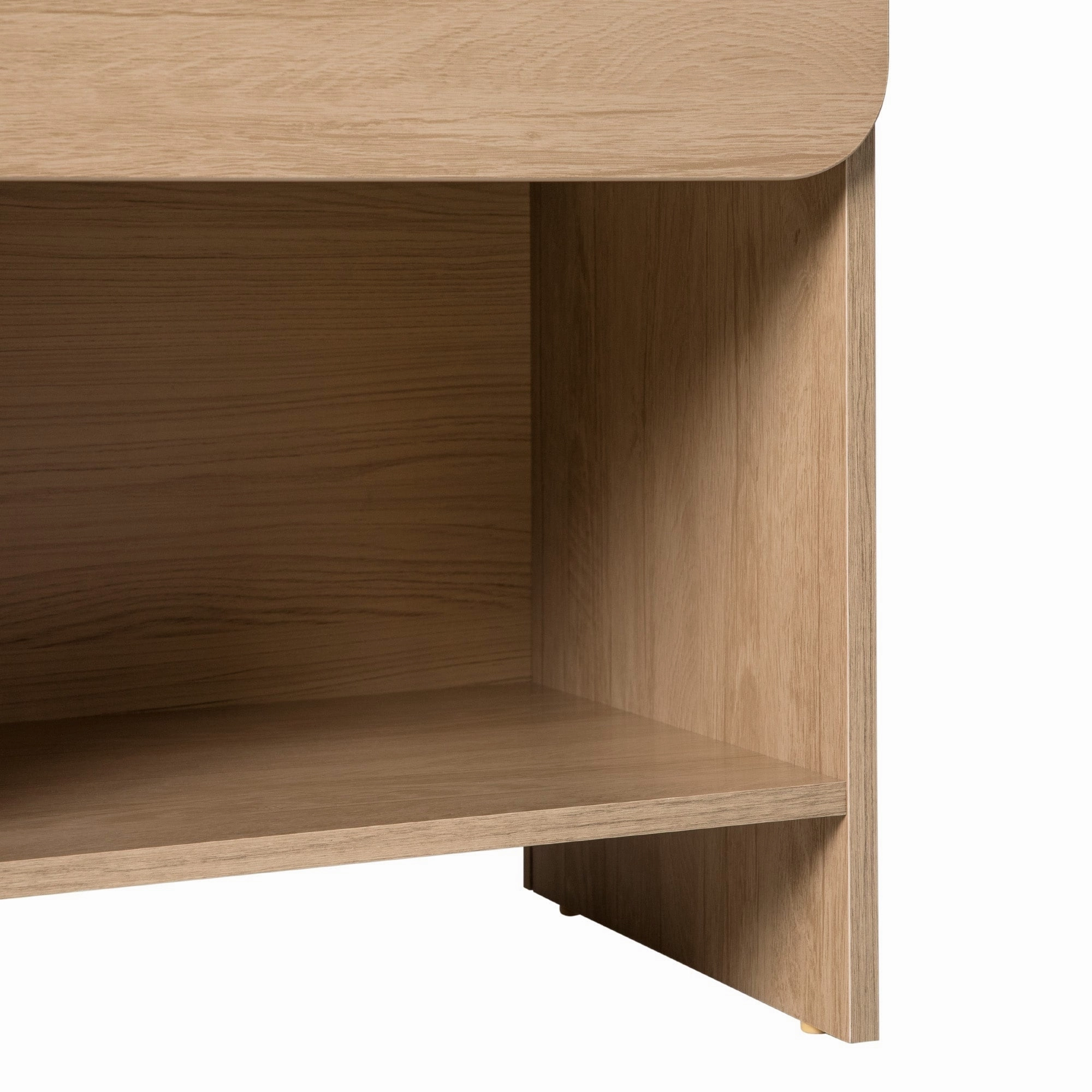 Middlebrook Designs Modern 1-Drawer Nightstand with Cubby