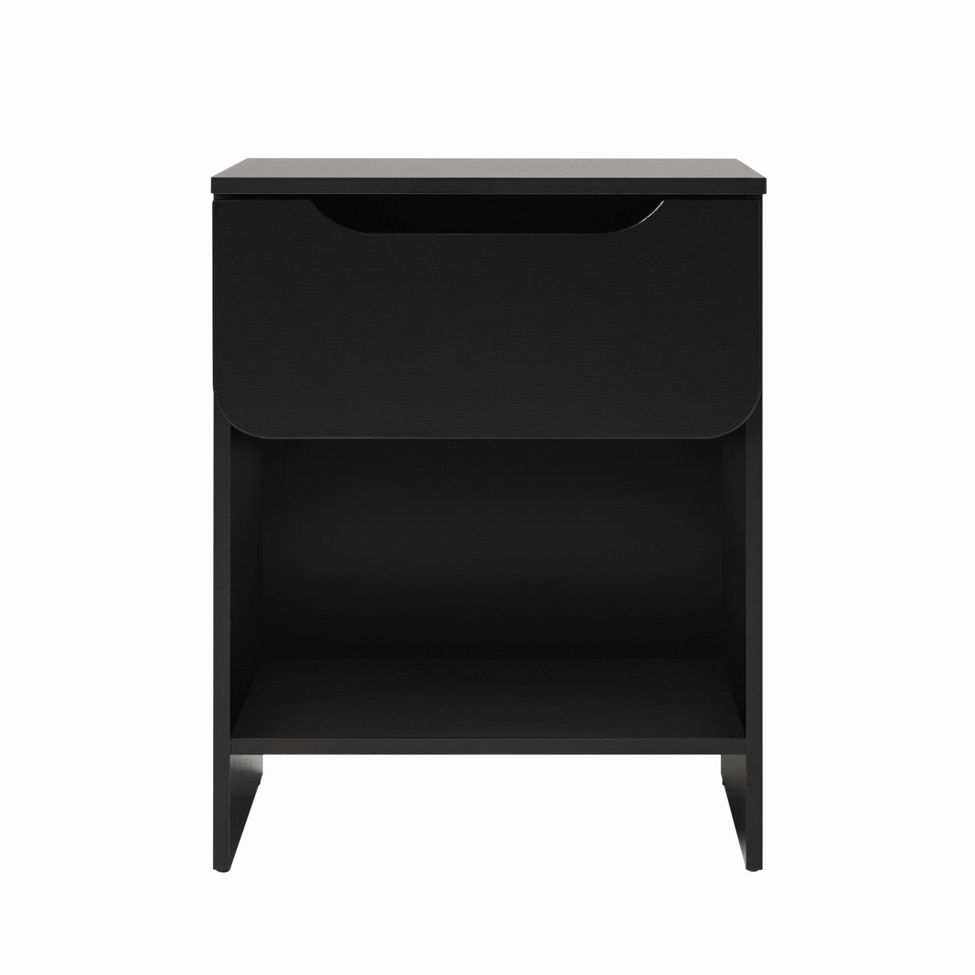 Middlebrook Designs Modern 1-Drawer Nightstand with Cubby