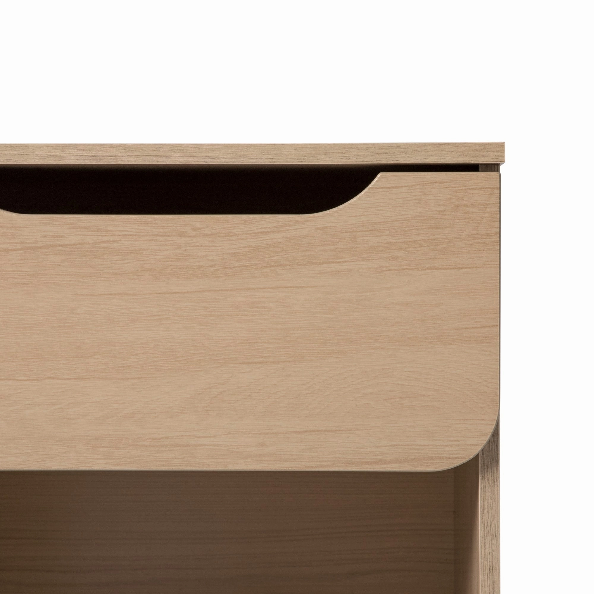 Middlebrook Designs Modern 1-Drawer Nightstand with Cubby