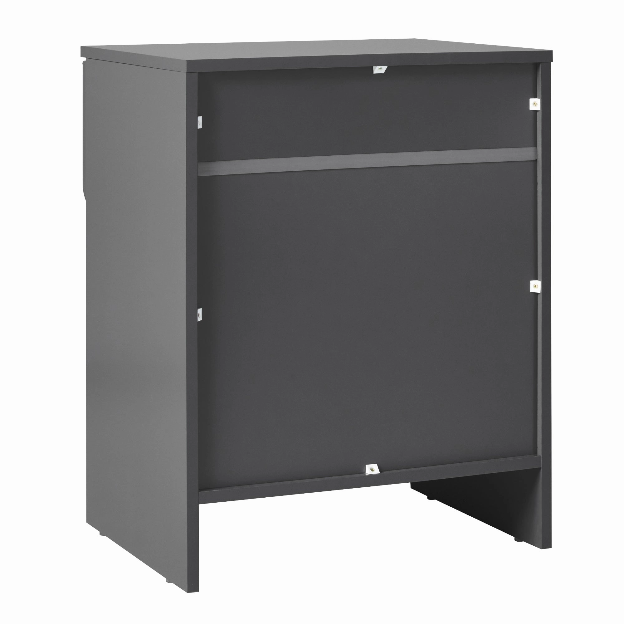 Middlebrook Designs Modern 1-Drawer Nightstand with Cubby