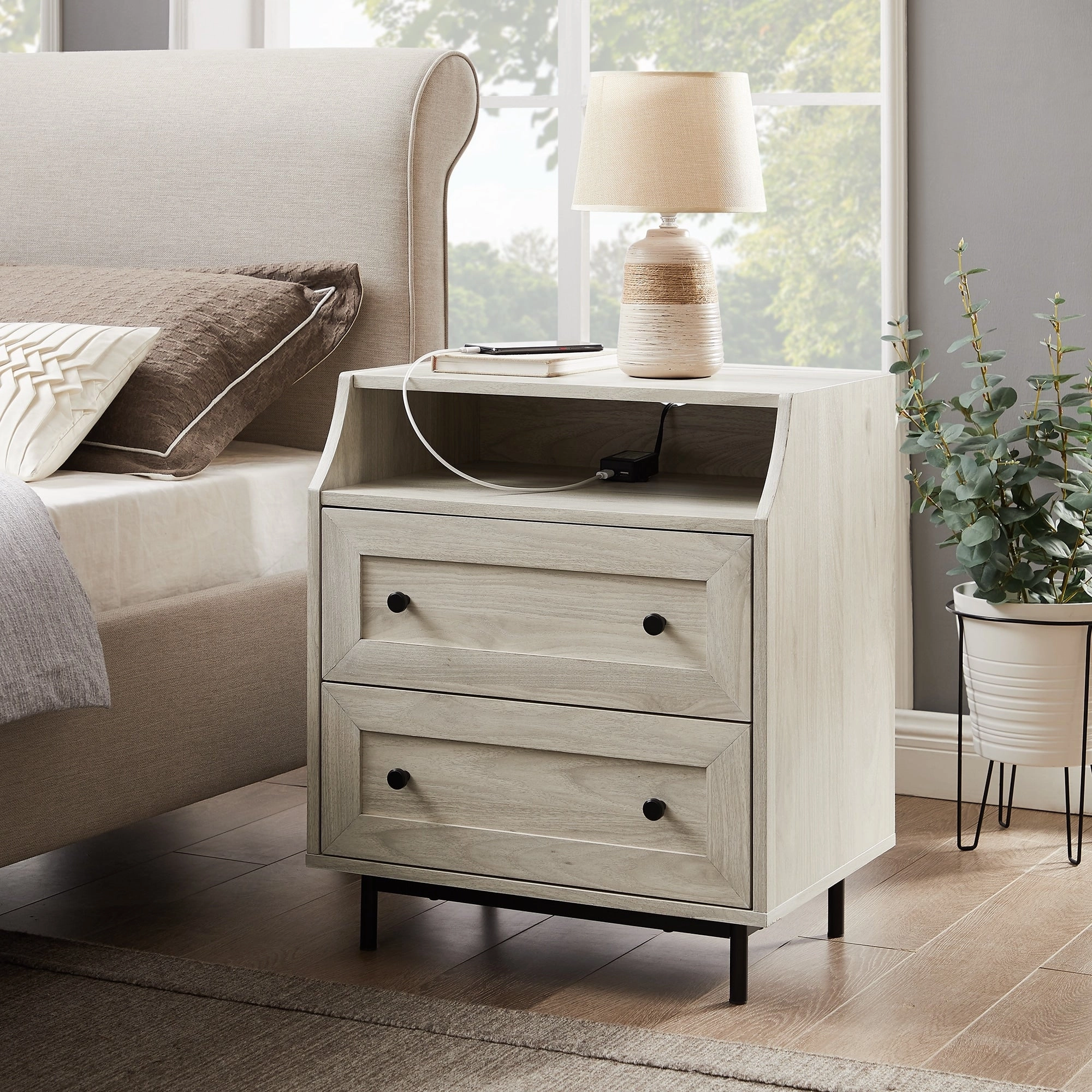 Middlebrook Modern 2-Drawer USB Nightstand