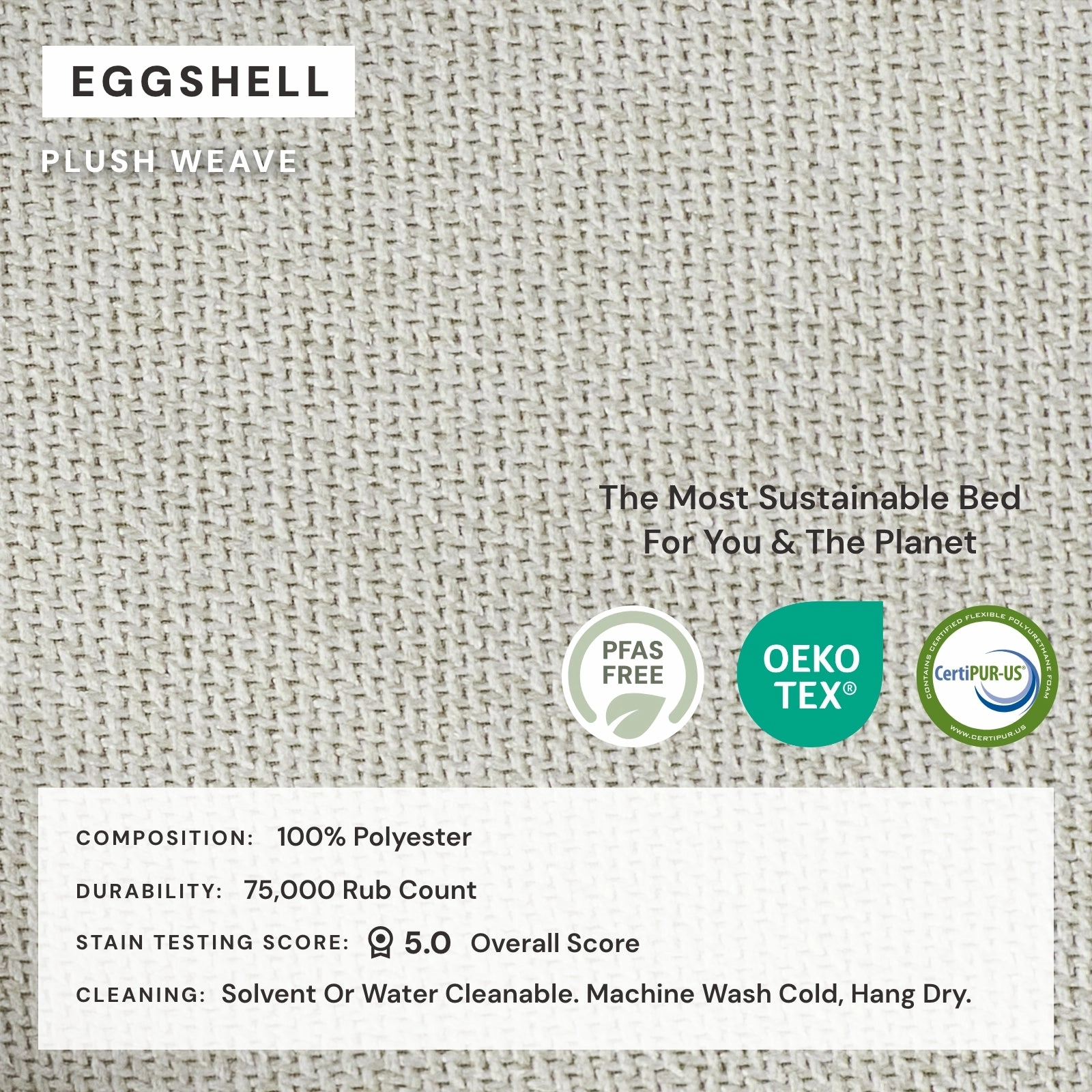 Modular Performance 3-Seater   Ottoman in Eggshell | Relaxed Blend