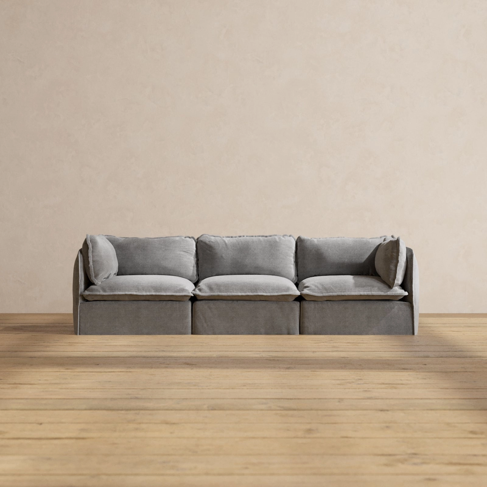 Modular Performance 3-Seater in Ash | Deluxe Blend