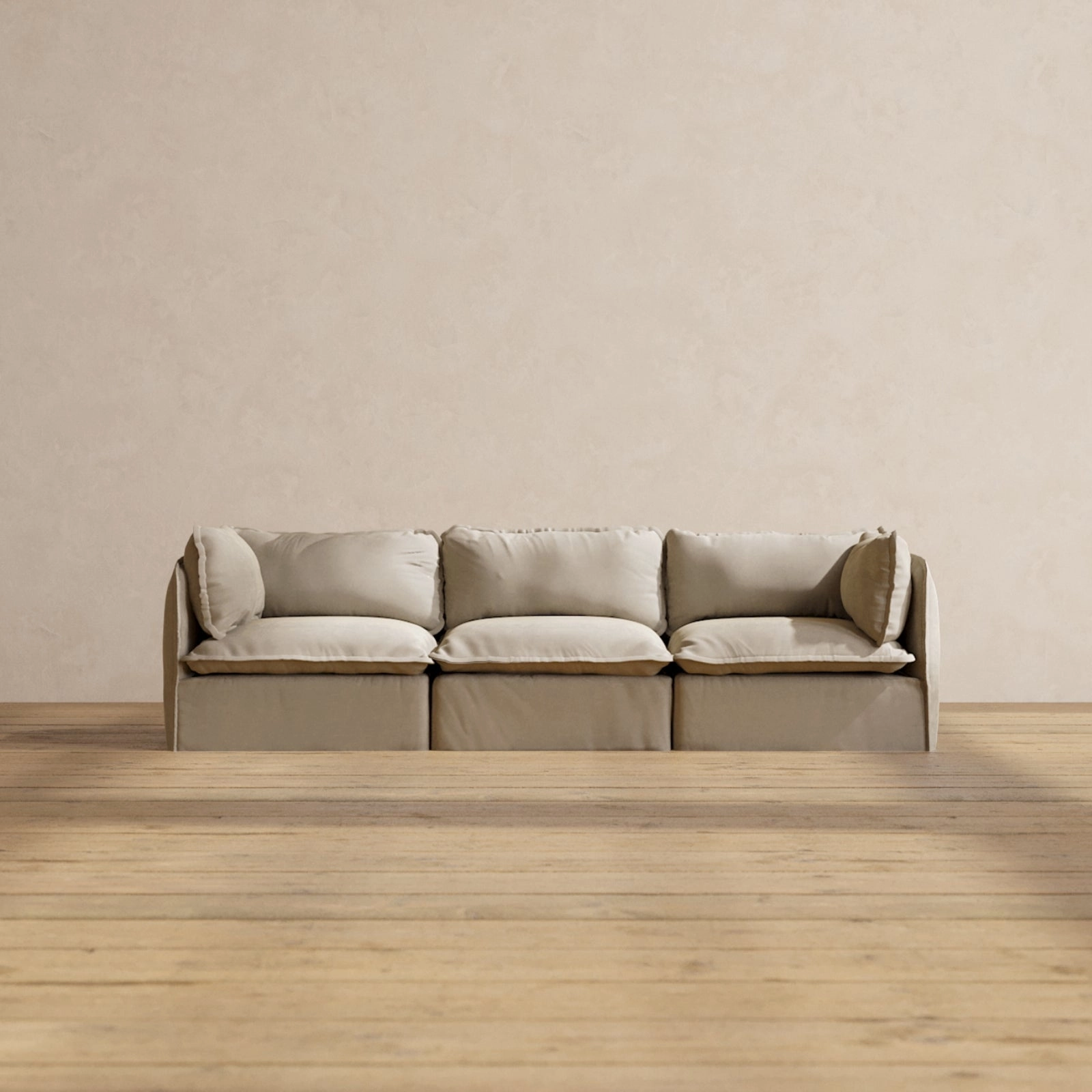 Modular Performance 3-Seater in Dune | Relaxed Blend