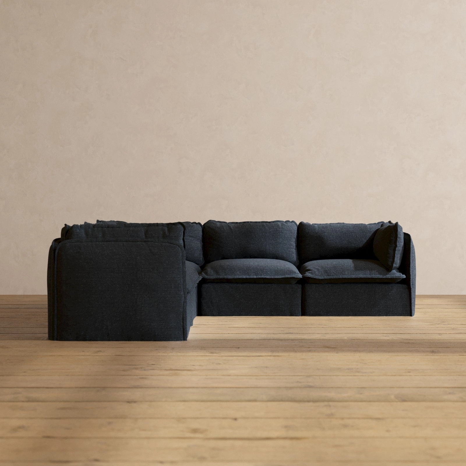 Modular Performance 5-Seater Corner Sectional in Indigo | Deluxe Blend