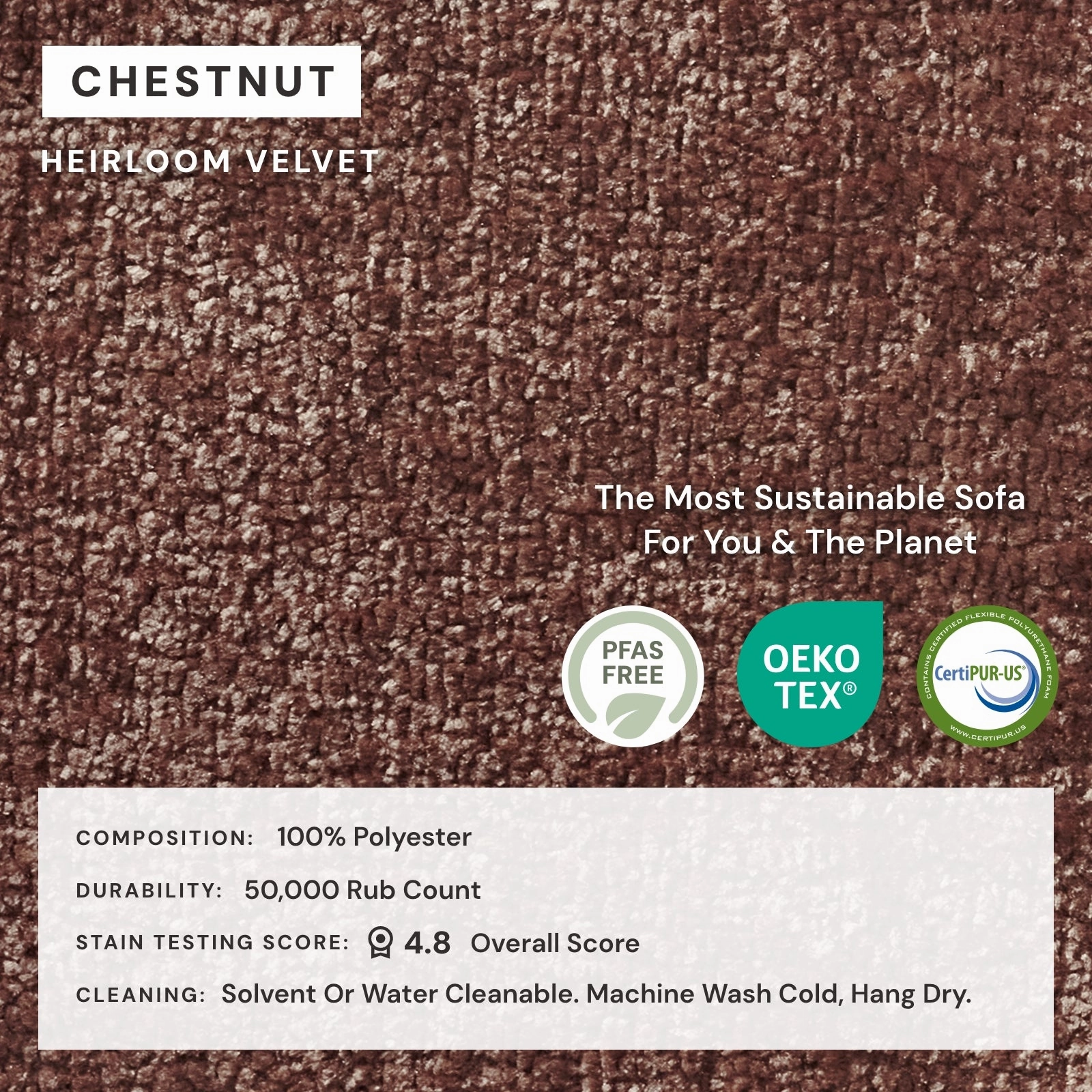 Modular Performance 8-Seater Open-Ends U-Sectional in Chestnut | Relaxed Blend
