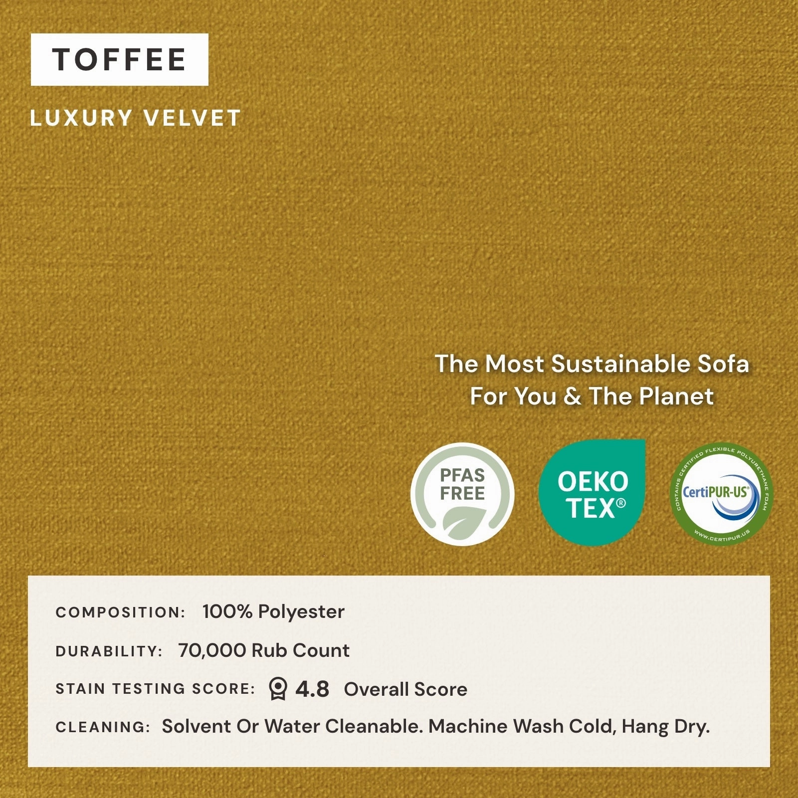 Modular Performance 8-Seater U-Sectional in Toffee | Relaxed Blend