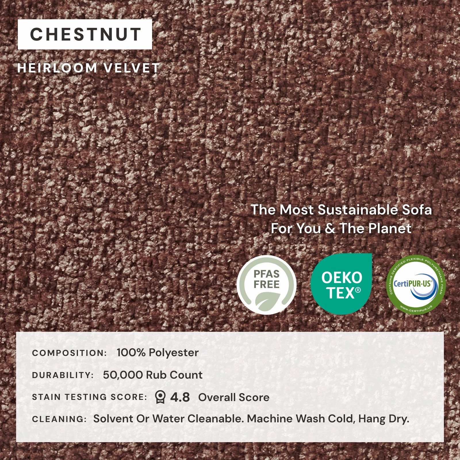 Modular Performance 9-Seater U-Sectional in Chestnut | Relaxed Blend