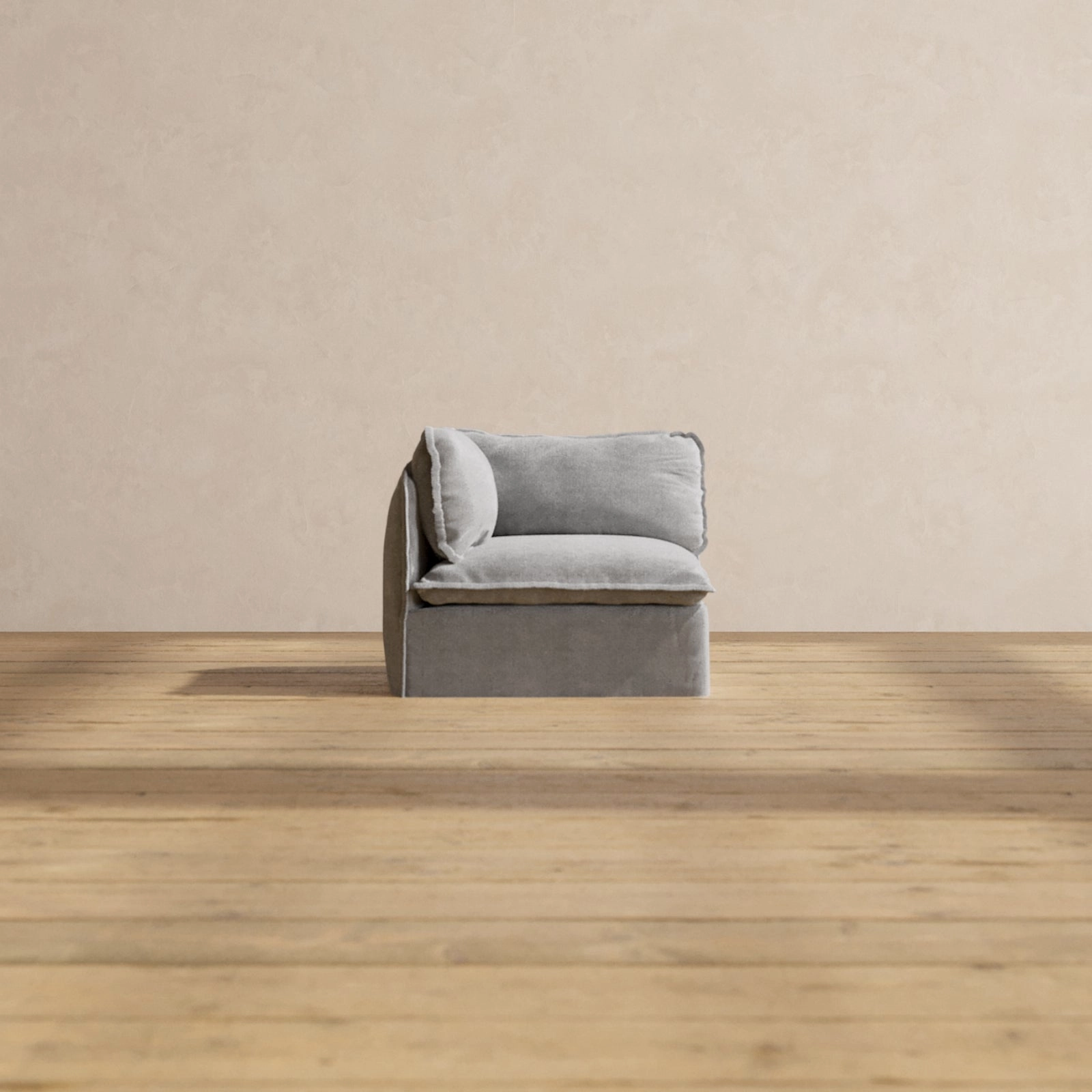 Modular Performance Corner Chair in Ash | Deluxe Blend