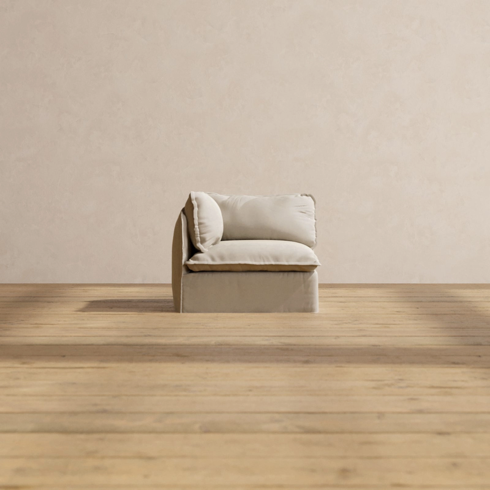 Modular Performance Corner Chair in Dune | Deluxe Blend