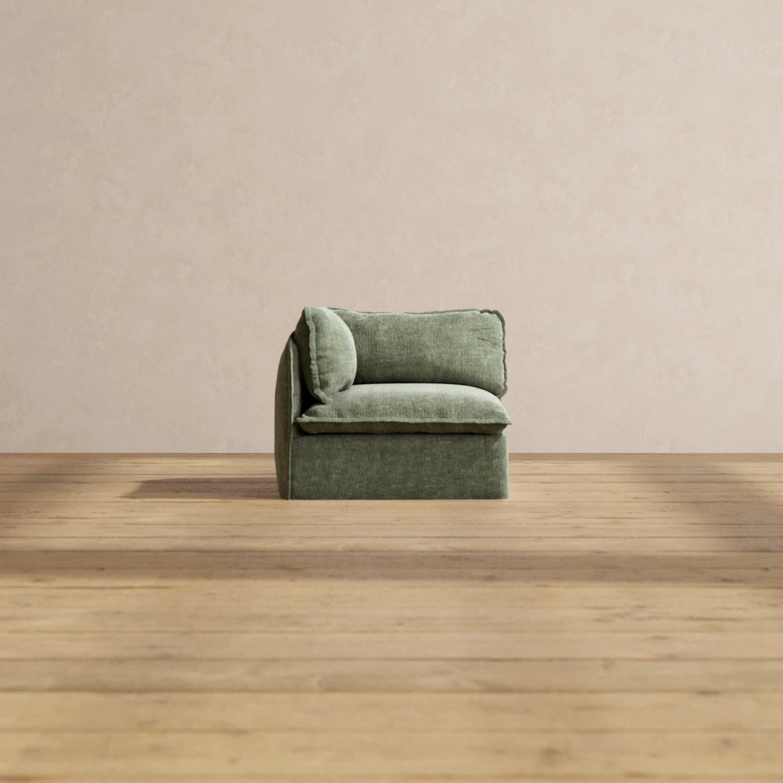 Modular Performance Corner Chair in Willow | Relaxed Blend