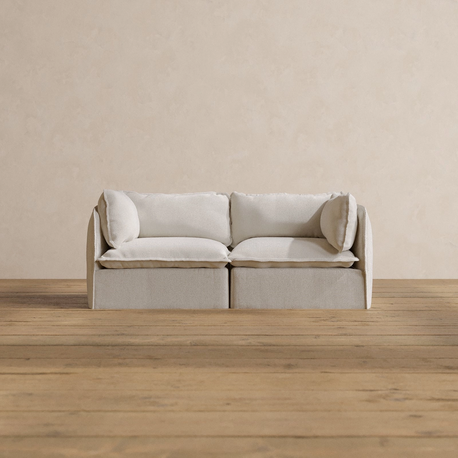 Modular Washable 2-Seater in Powder | Memorix  Seat | Contour Pillow