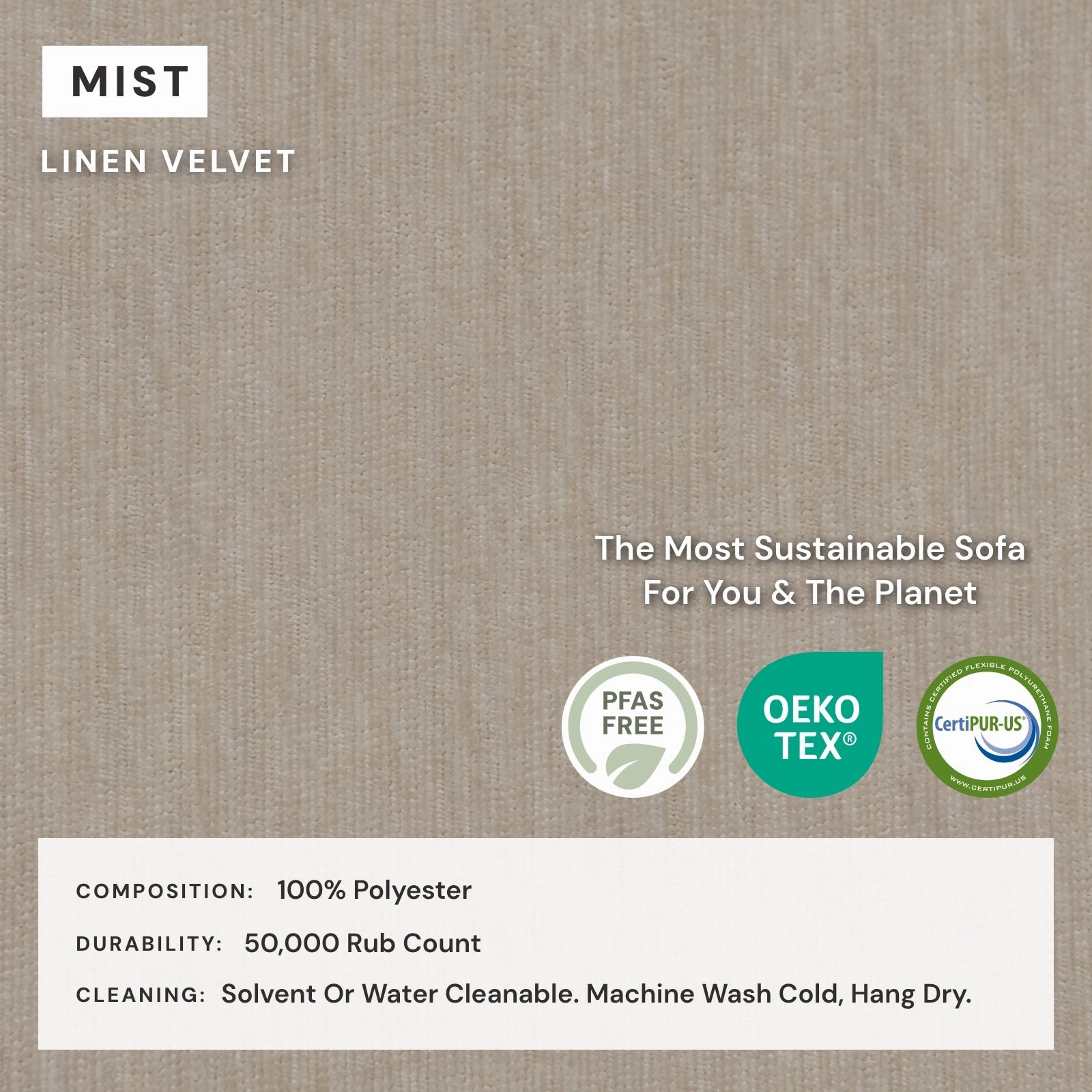 Modular Washable 3-Seater   Bench Ottoman in Mist | Deluxe  Seat | Cloud Pillow