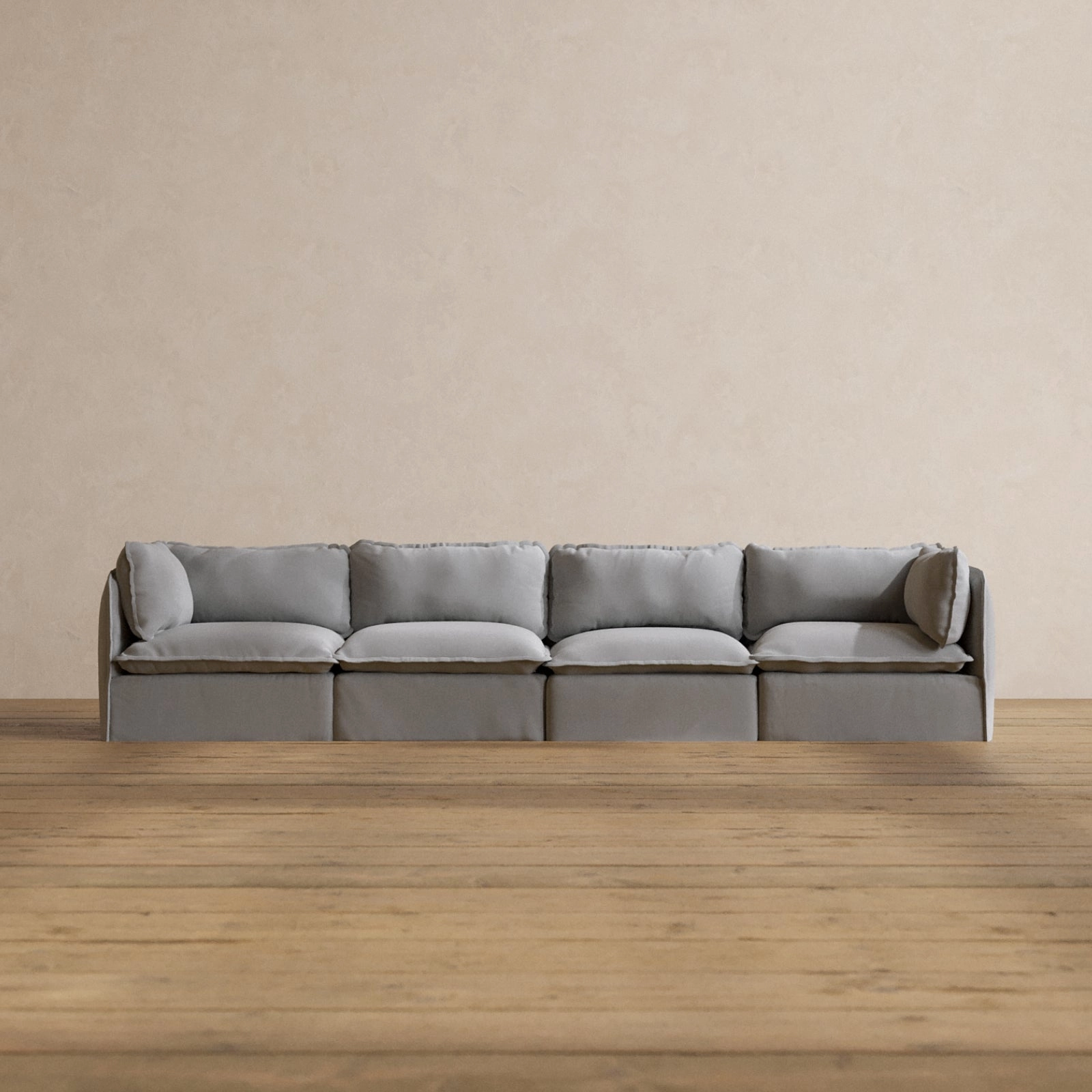 Modular Washable 4-Seater in Pumice | Memorix  Seat | Contour Pillow