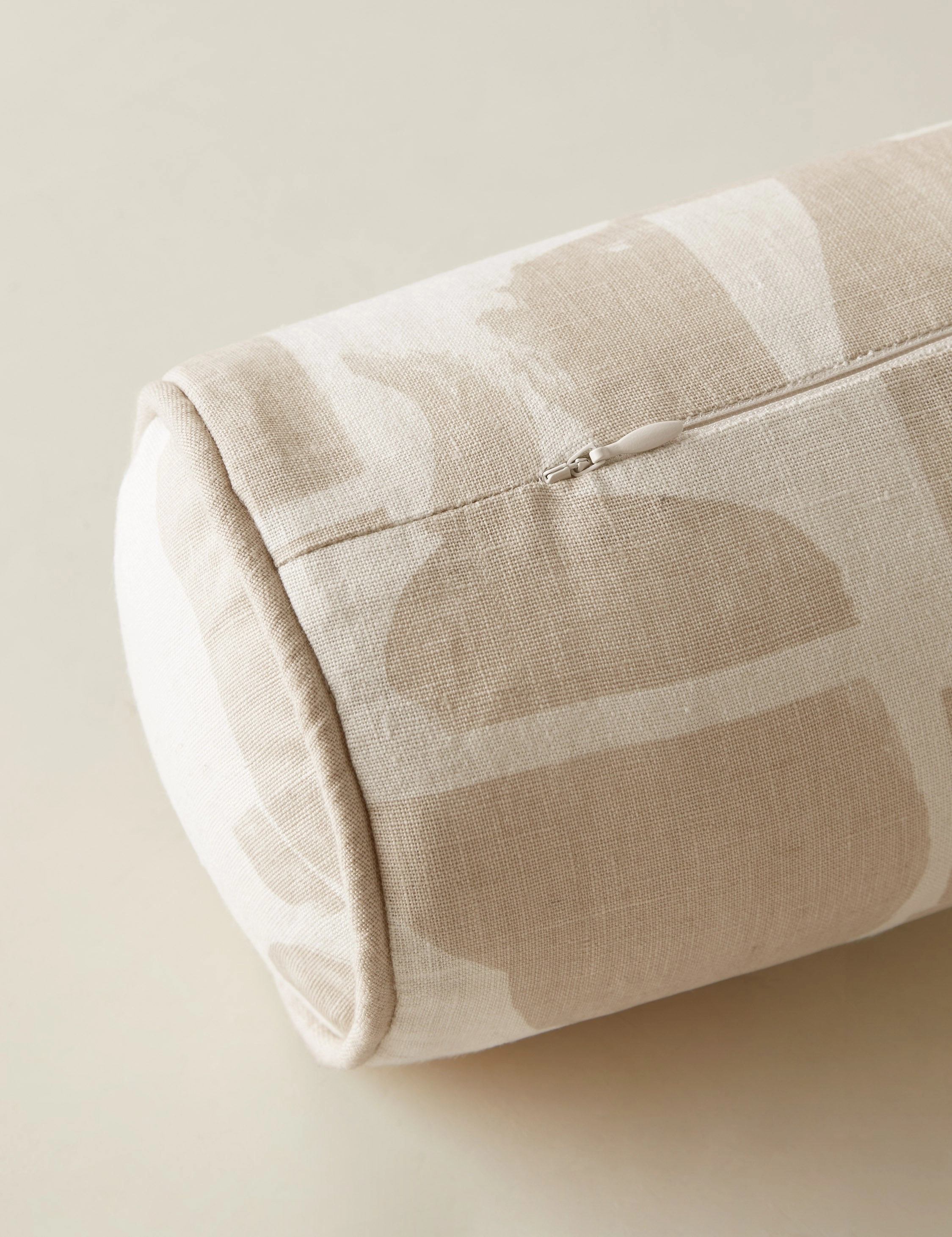 Organic Shapes Linen Bolster Pillow by Sarah Sherman Samuel